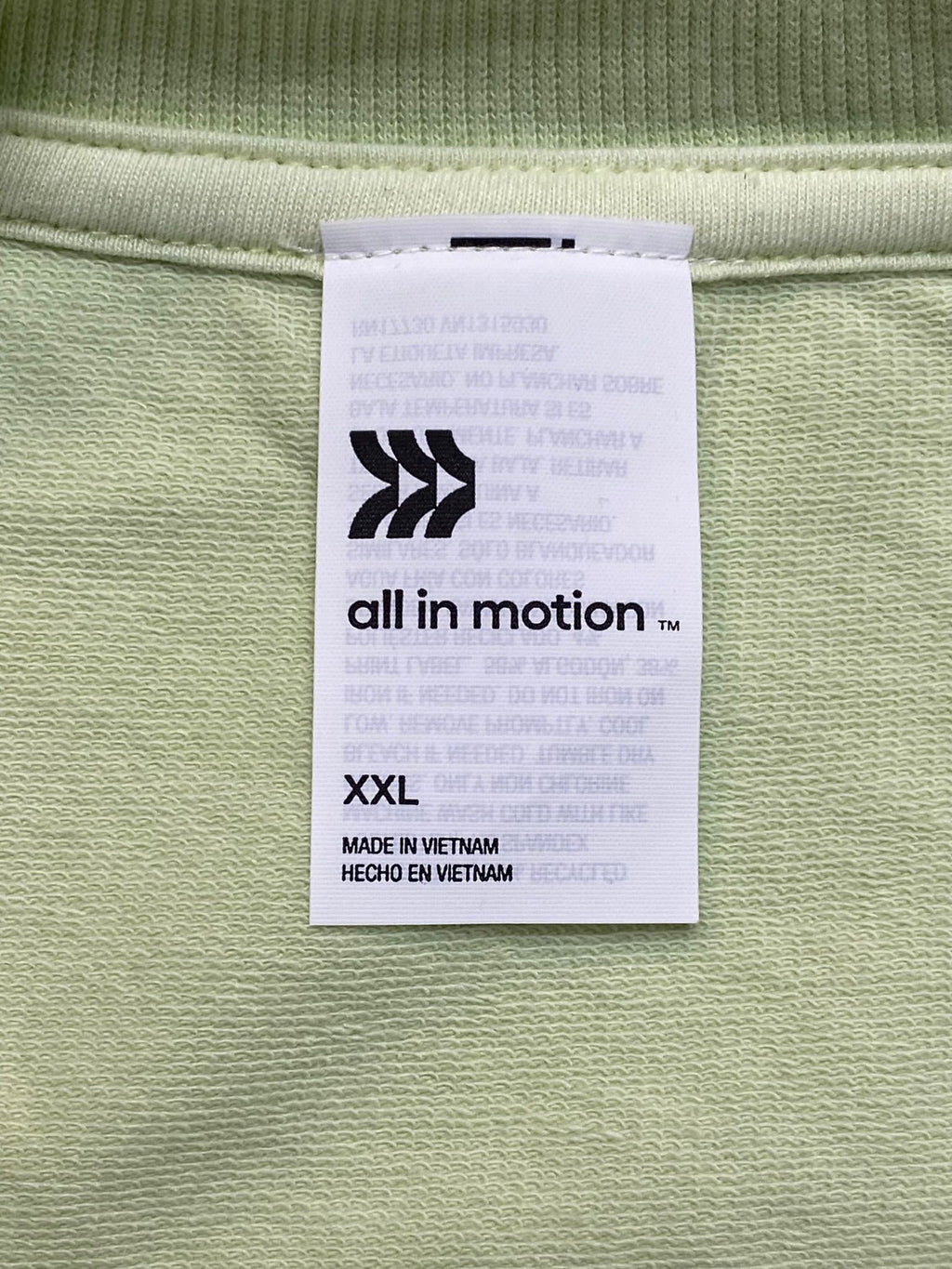 Women's Sage Green French Terry Sweatshirt - XXL