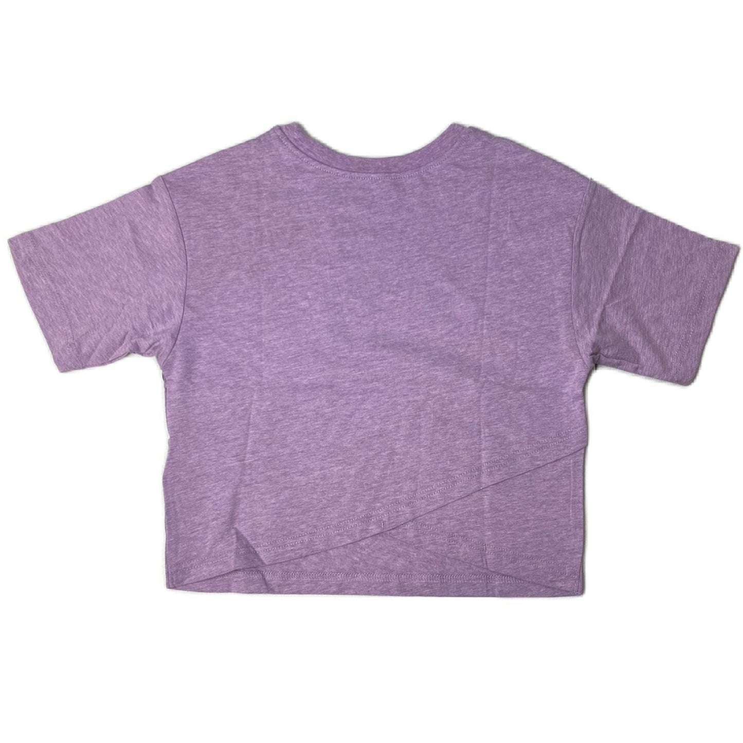 Girls Purple Cross-Back Short Sleeve Shirt