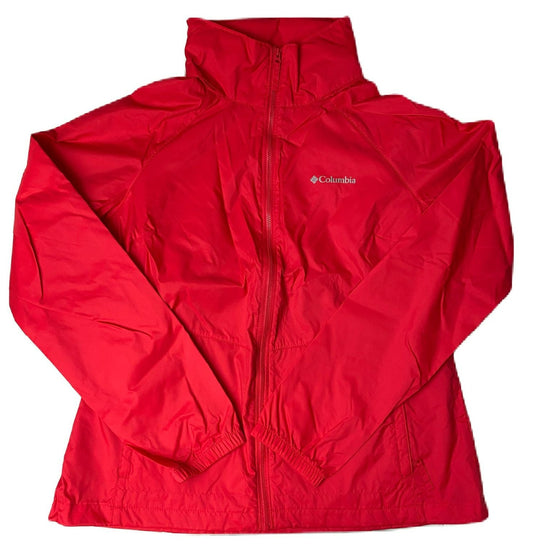 Women's Red Wind-Breaker Jacket - L