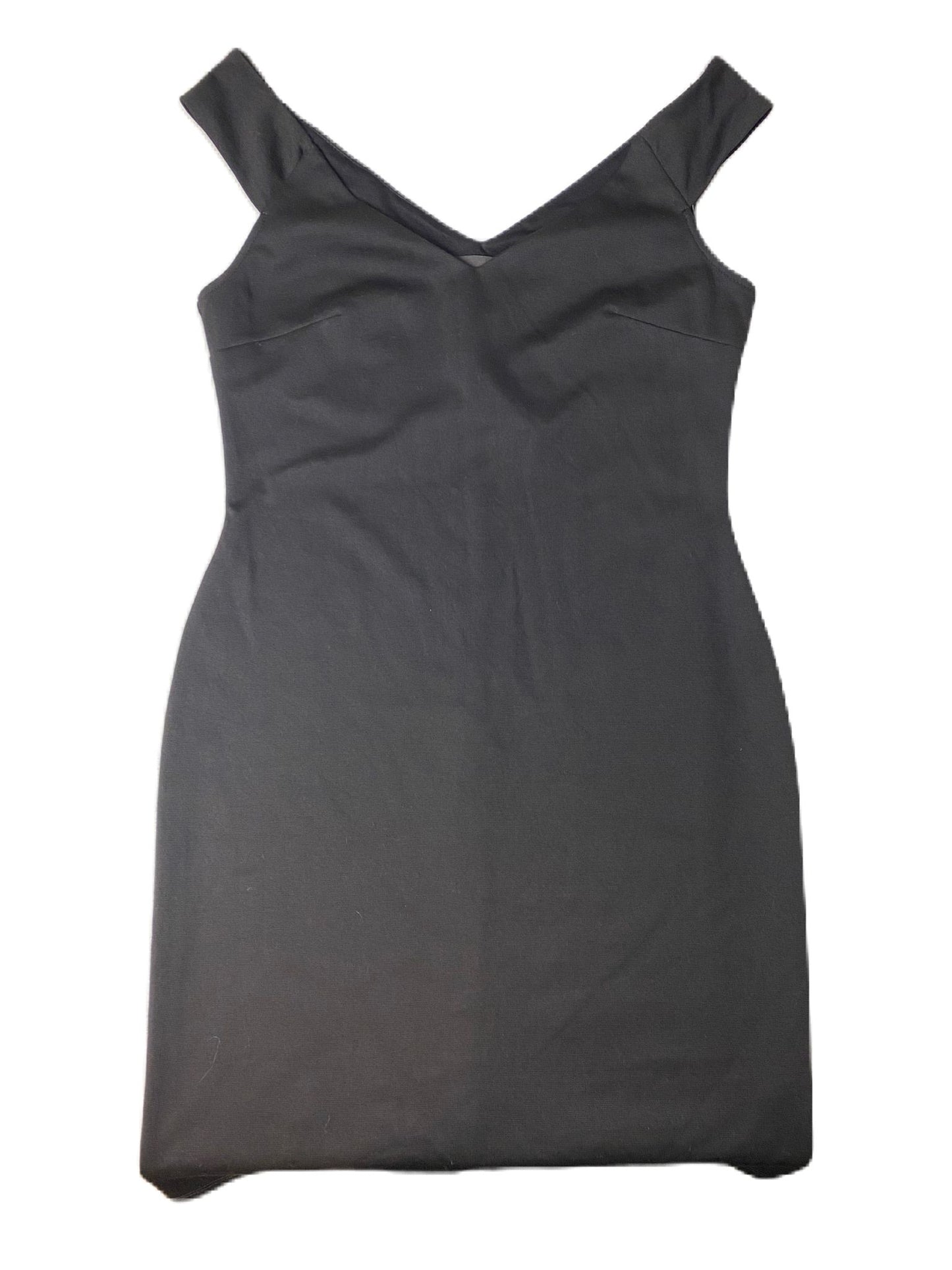 Women's Black V Cut Dress - 6 (38)