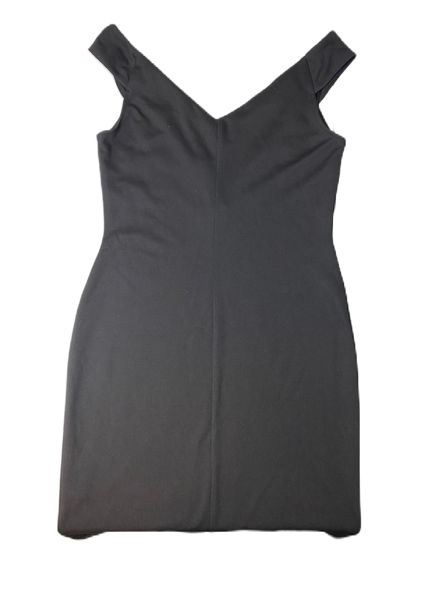 Women's Black V Cut Dress - 6 (38)