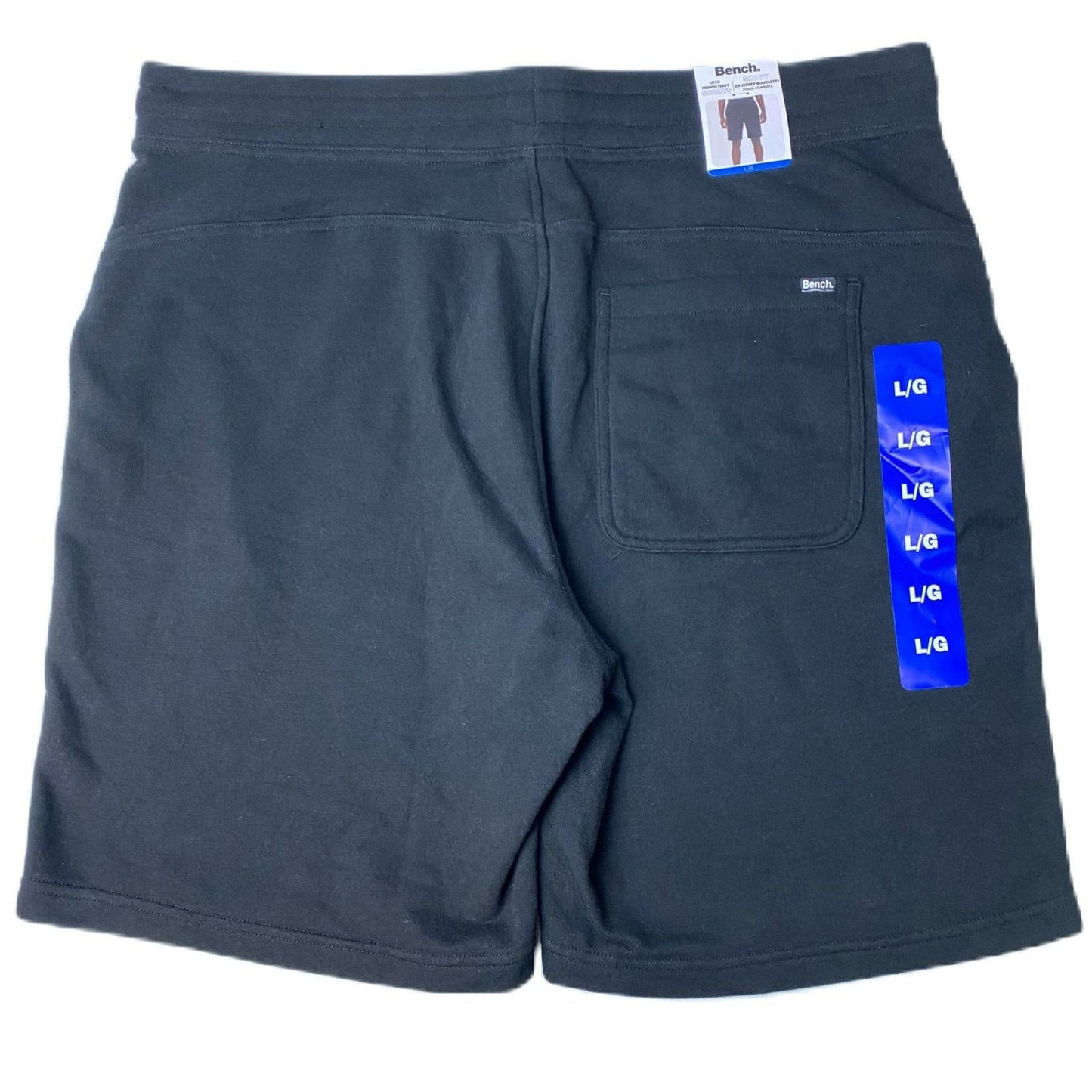 Men's Black French Terry Shorts - L