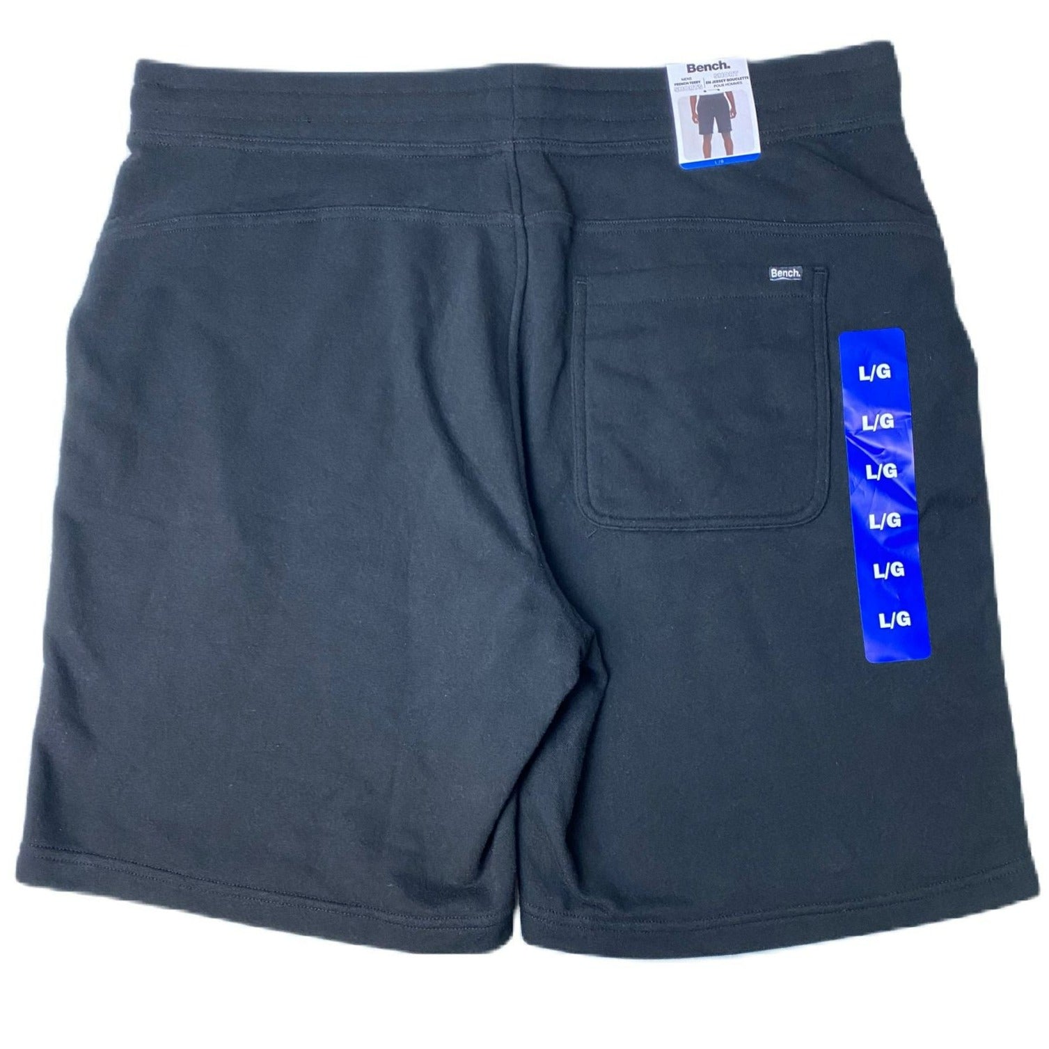 Men's Black French Terry Shorts - L