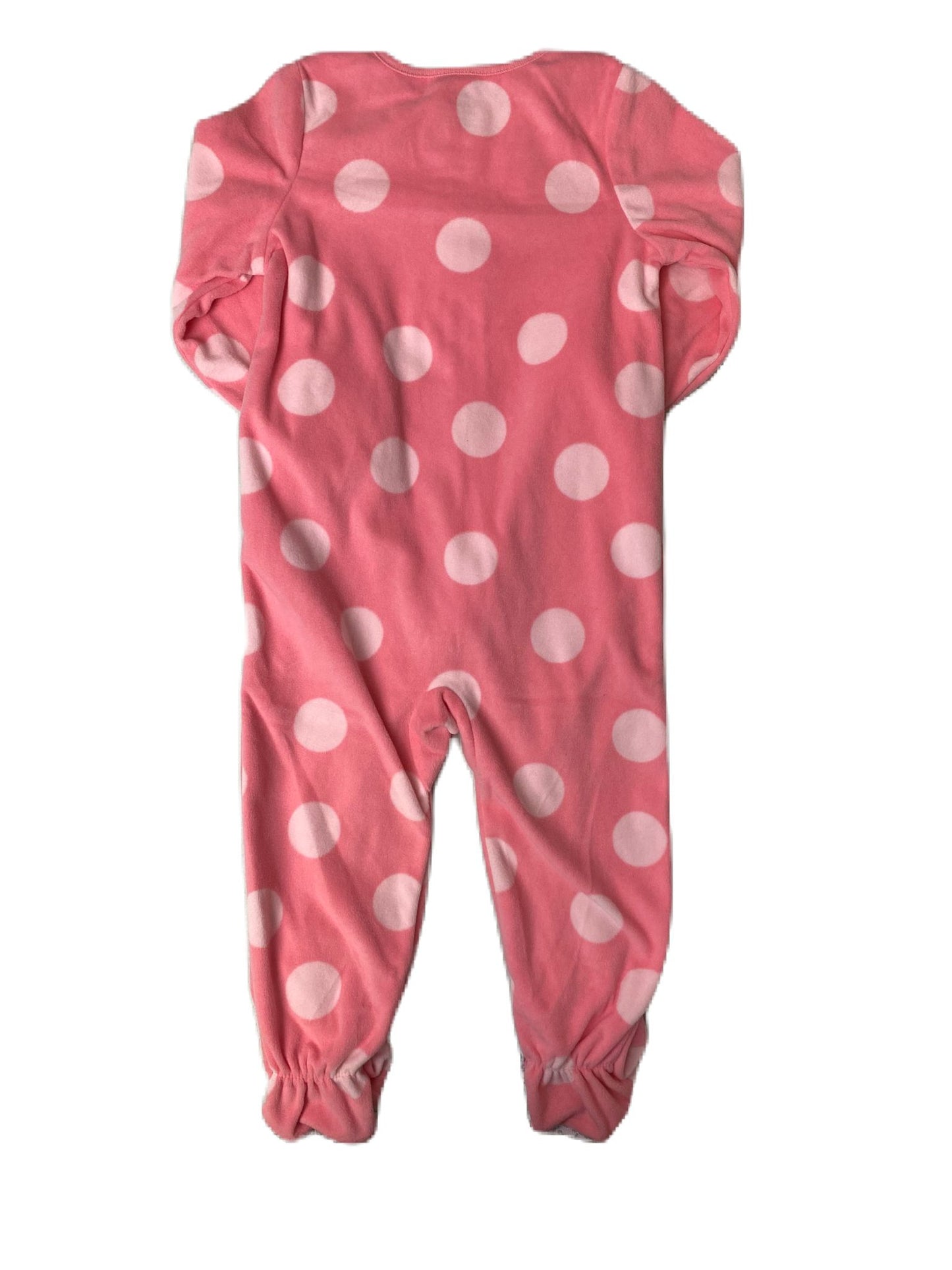 Girls Pink Heart Polka dot Onesie - 2t