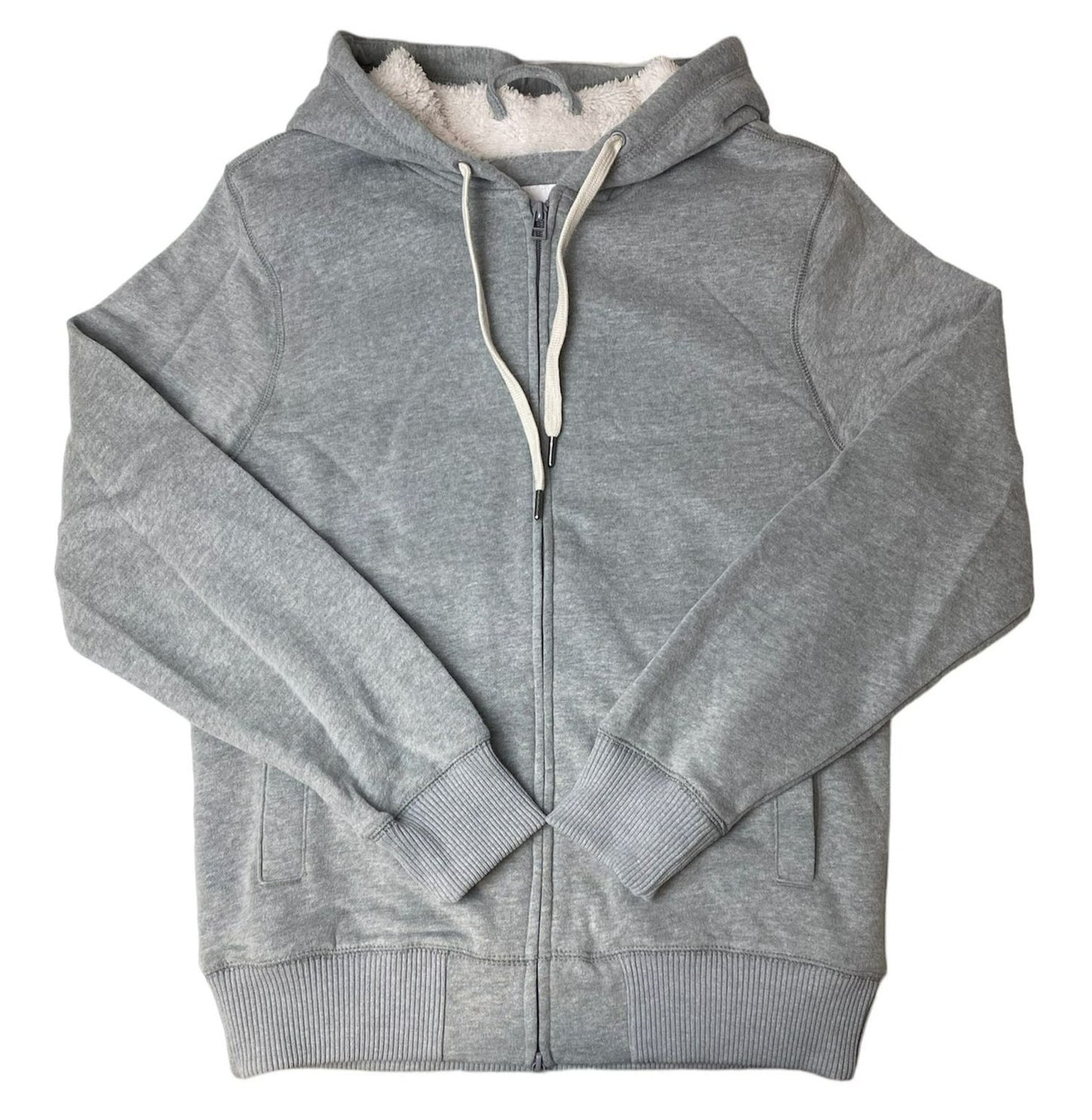 Men's Grey Ultra-Soft Fleece Sweater - M