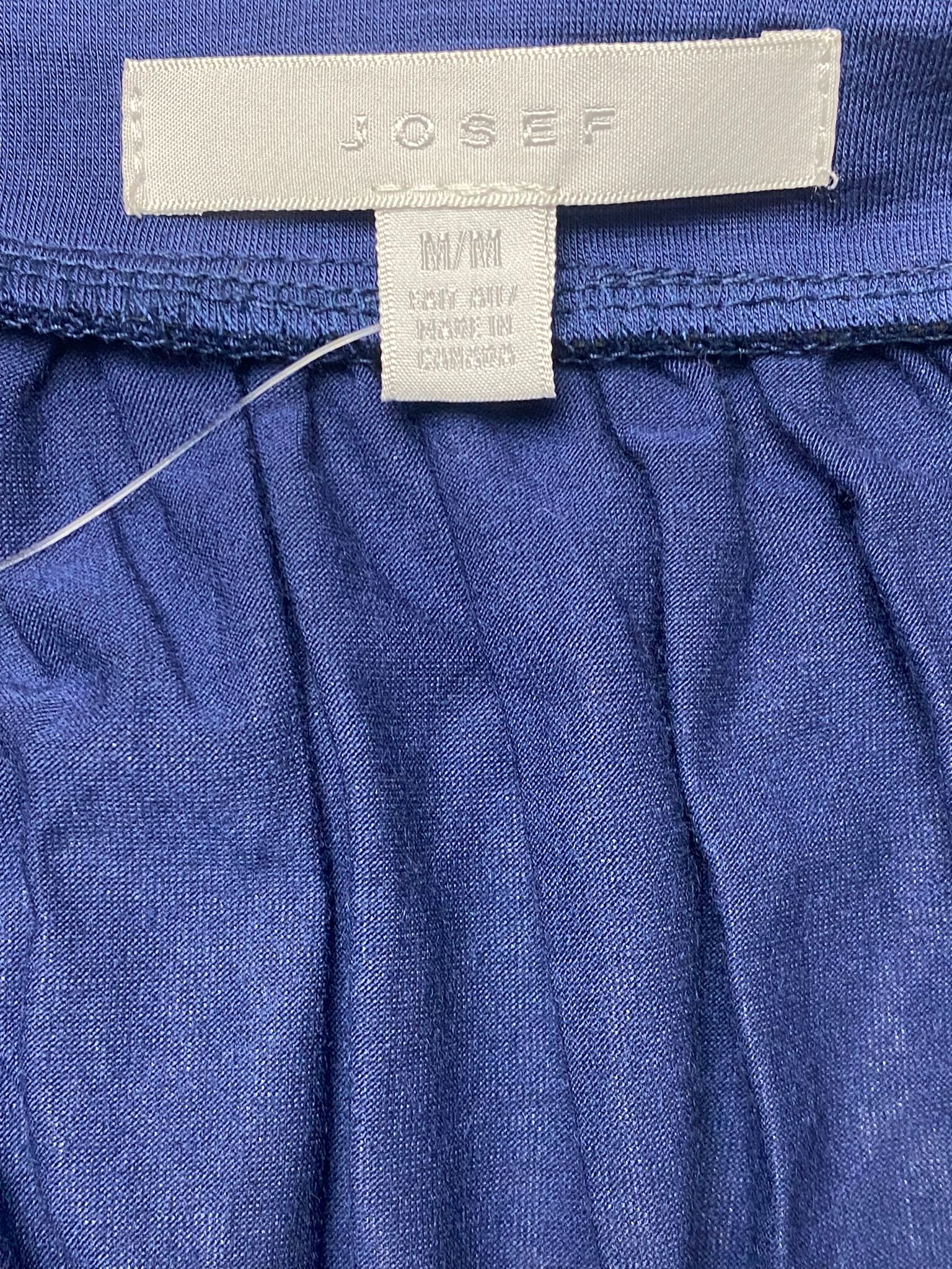 Women's Dark Blue Puff Sleeve Shirt - M