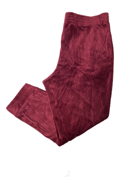 Women's Maroon Soft Fleece Joggers - XL