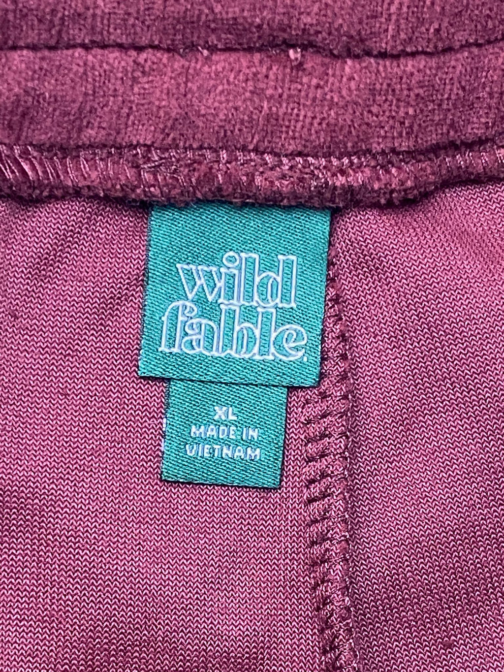 Women's Maroon Soft Fleece Joggers - XL