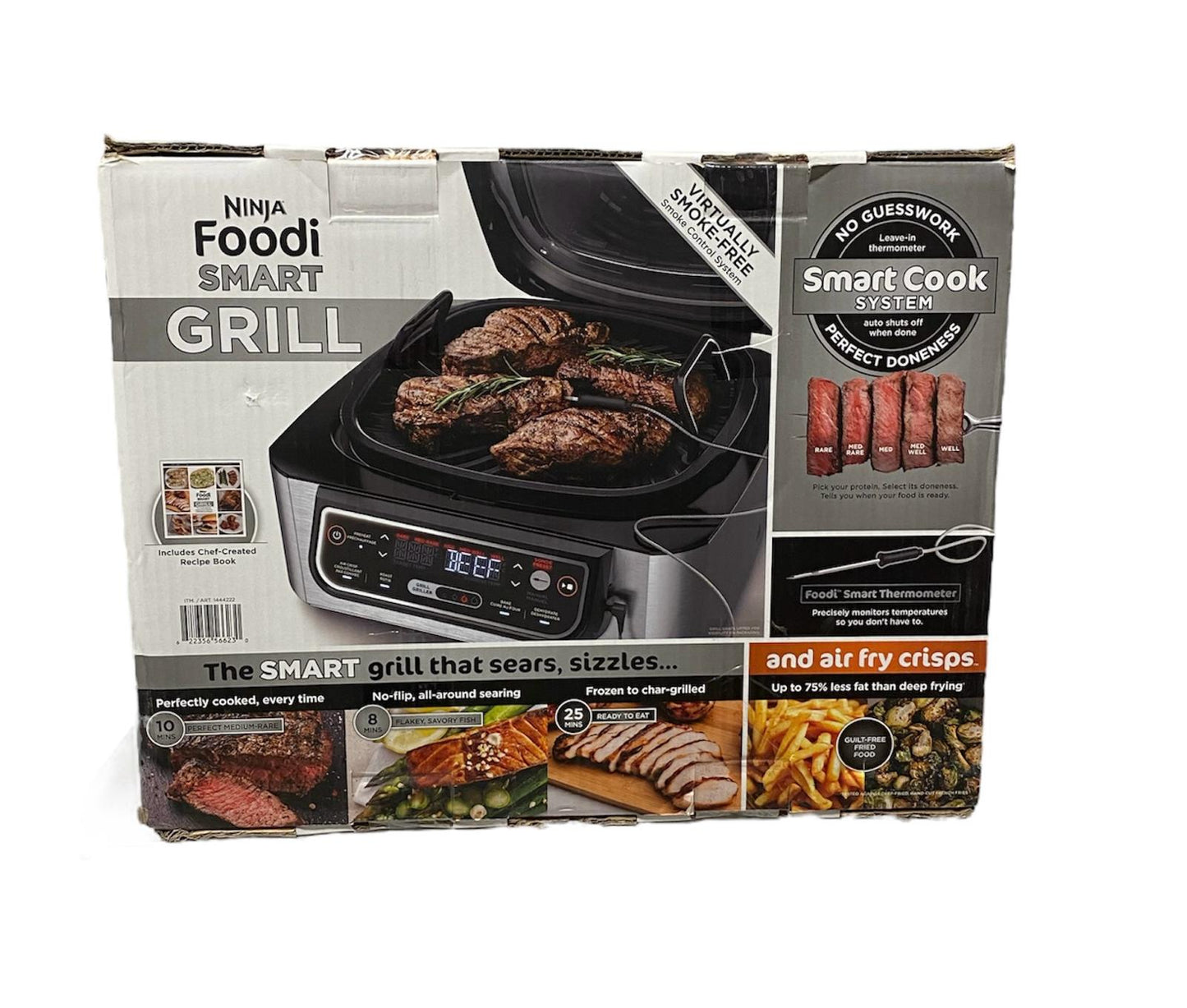 5-in-1 Indoor Grill w/ 4-Quart Air Fryer with Roast, Bake, Dehydrate