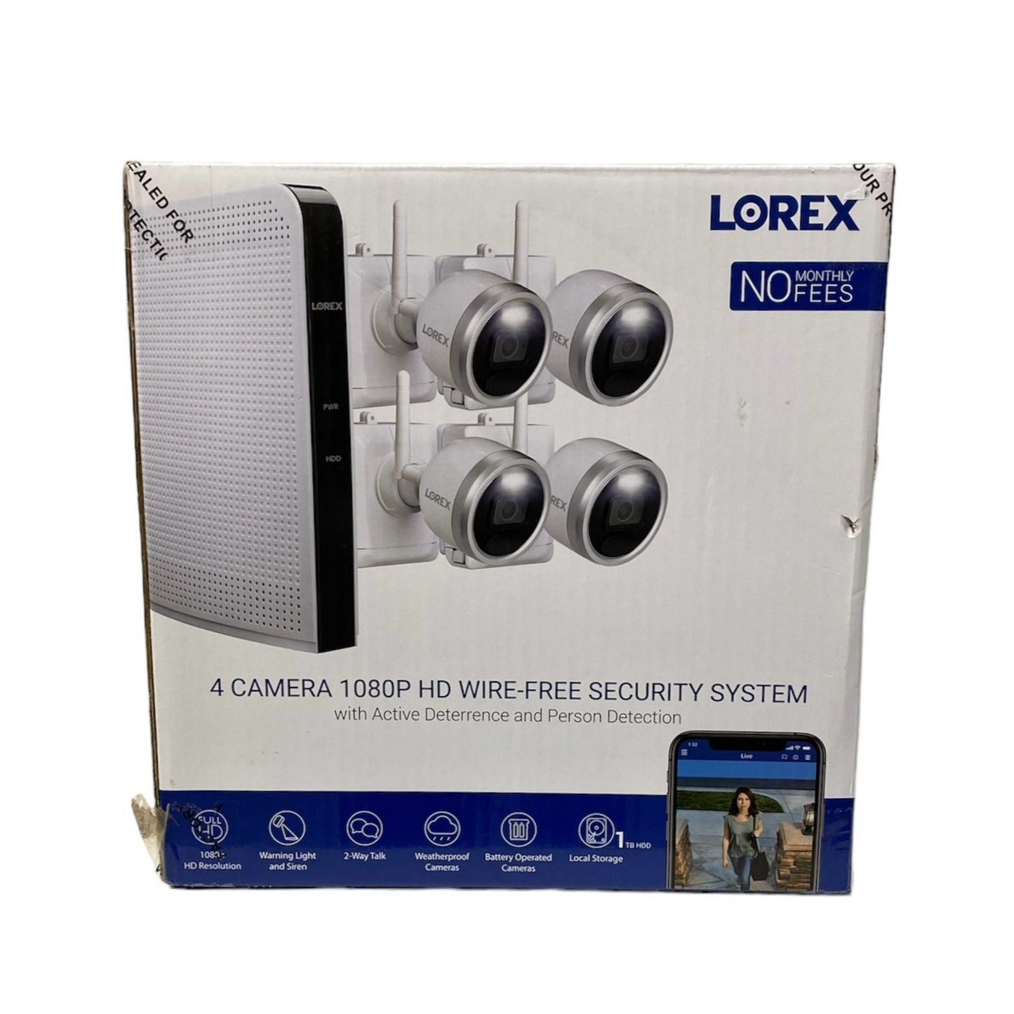 4K Active Deterrence Security Bullet Camera