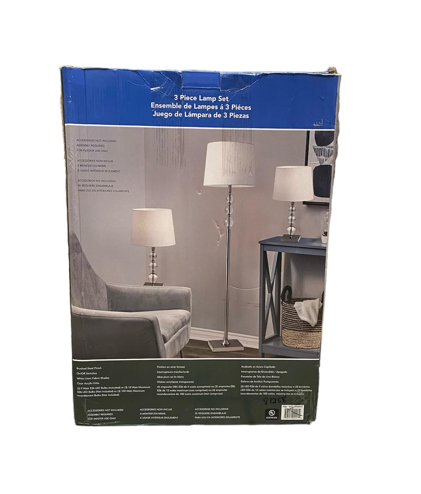 Classic 3-Piece Lamp Set