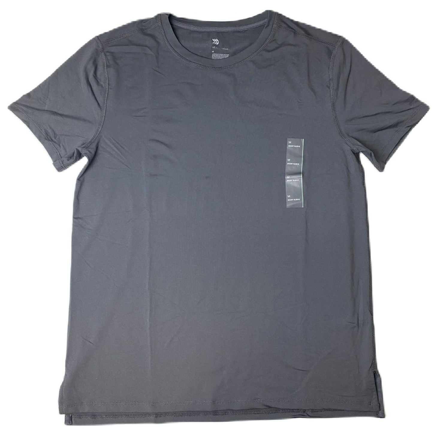 Men's Grey Performance SS T-Shirt - M