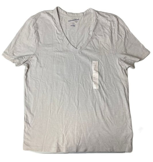 Women's Cream V-Neck T-shirt - M