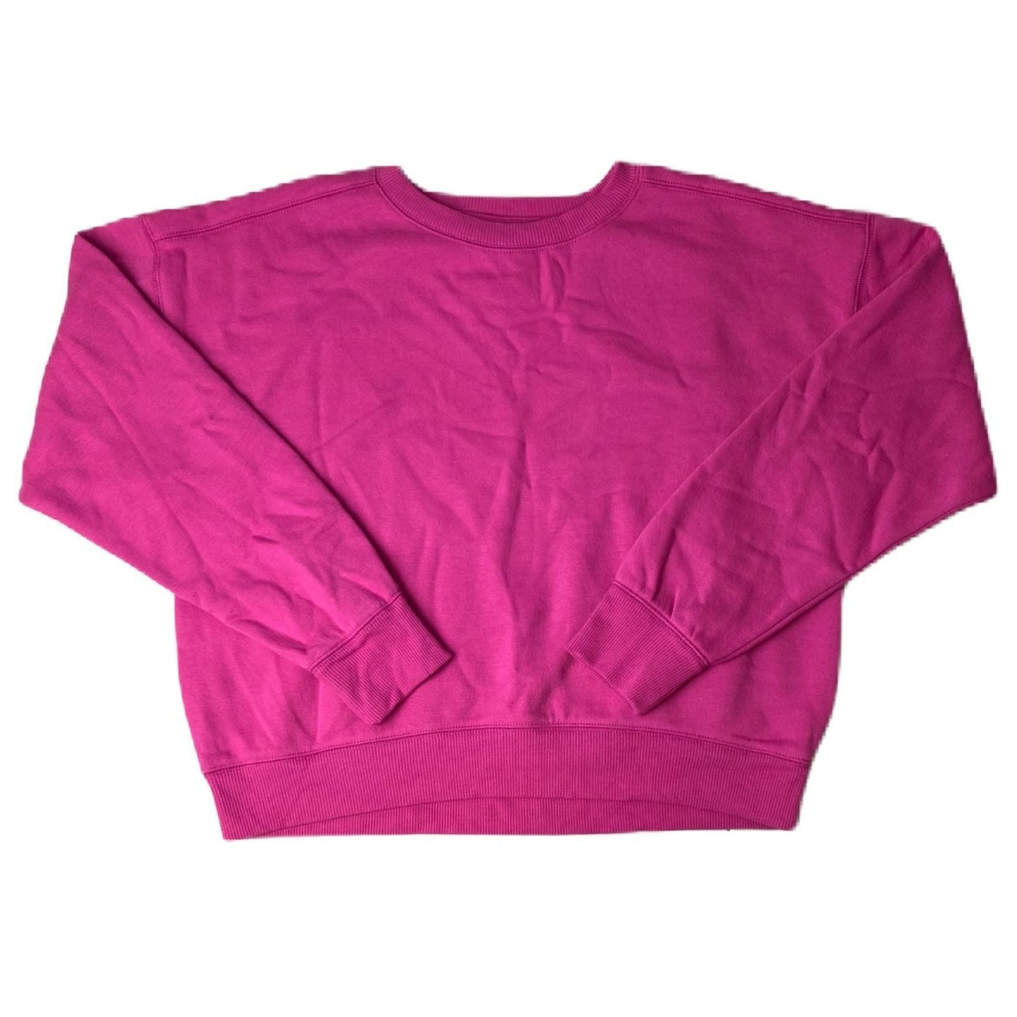 Women's Pink Long Sleeve Crew Neck Sweater - S