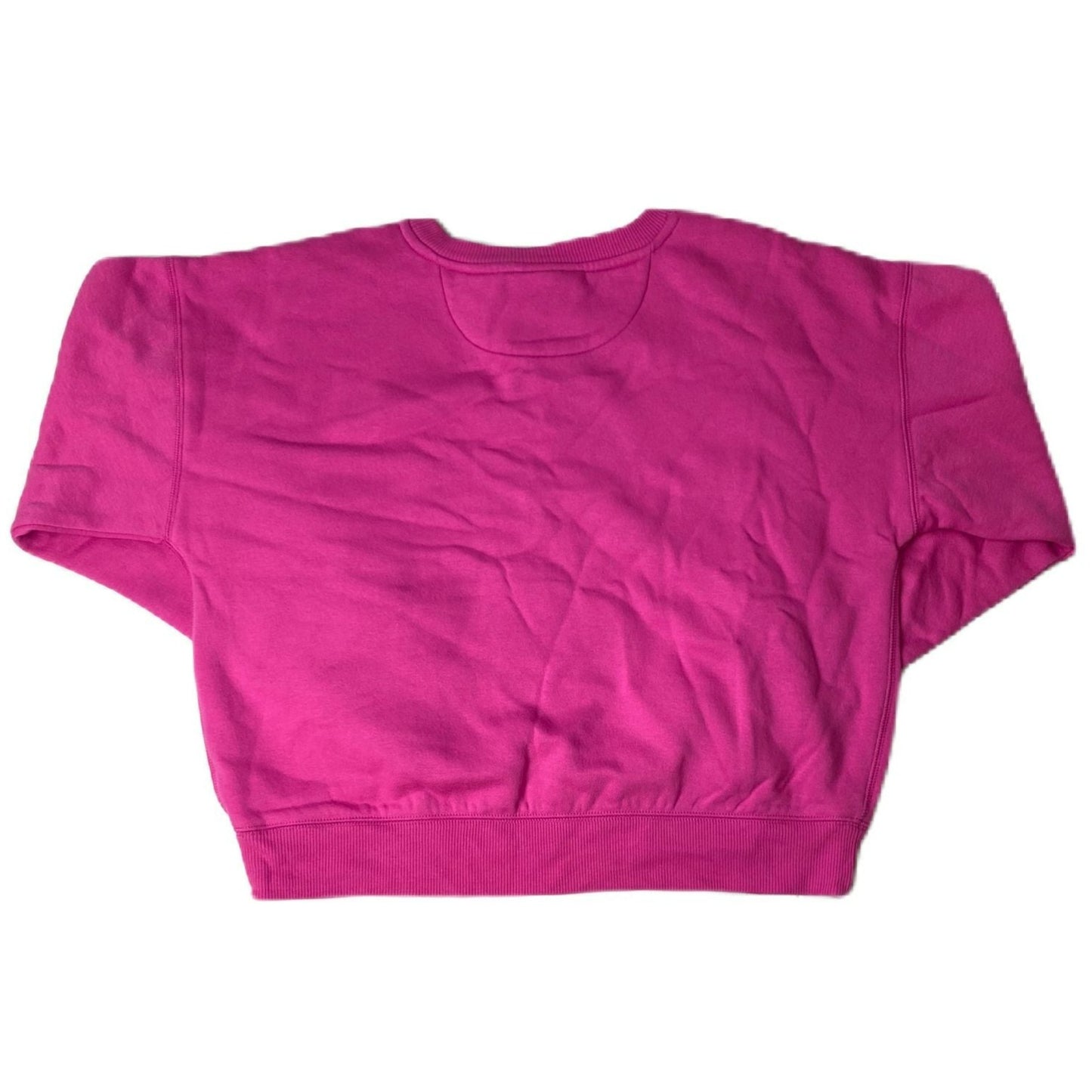 Women's Pink Long Sleeve Crew Neck Sweater - S