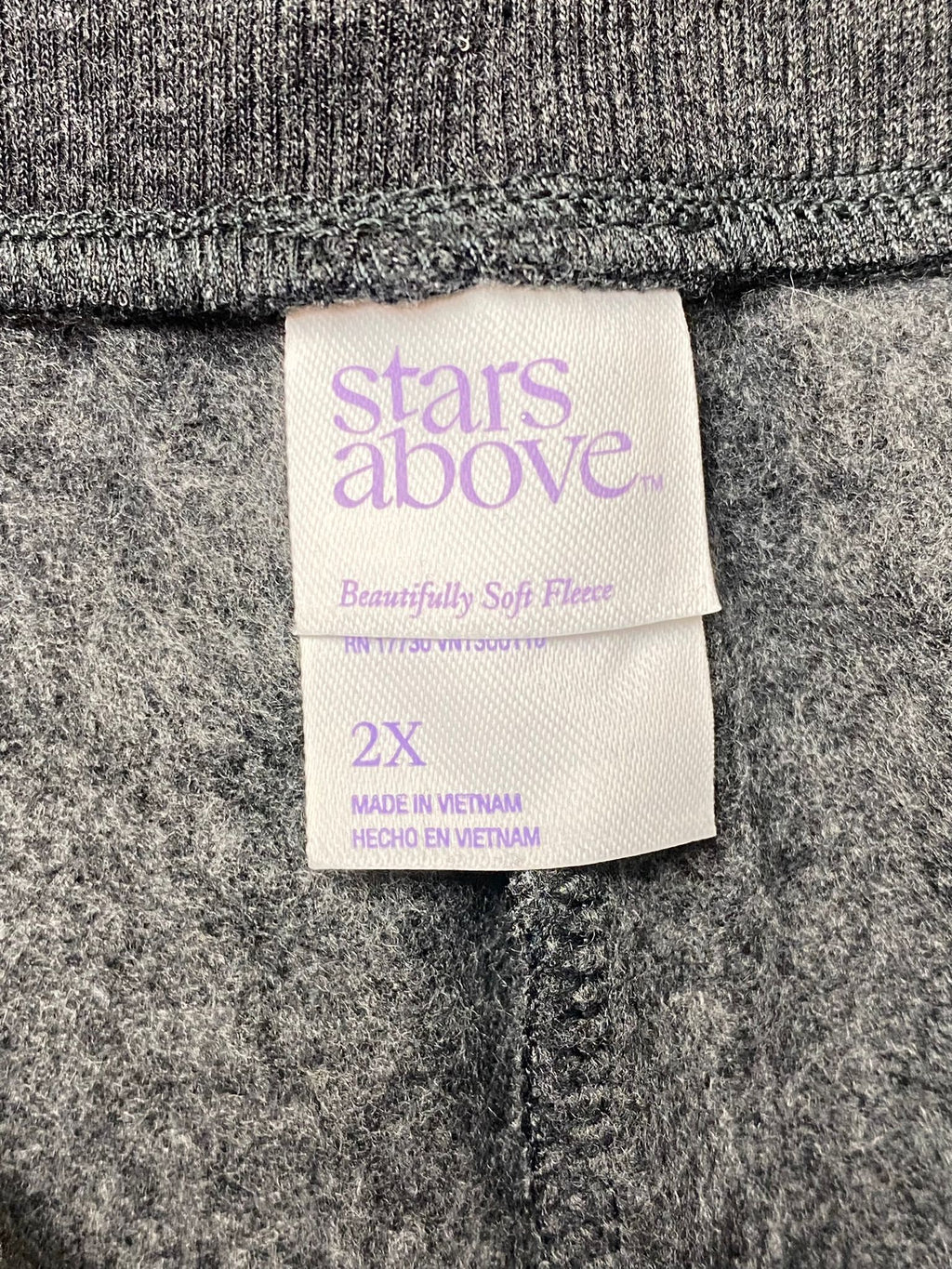 Women's Dark Grey Soft Fleece Drawstring Joggers - 2x