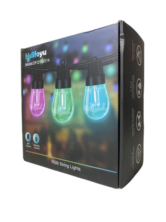 Hslifoyu RGB Outdoor String Lights