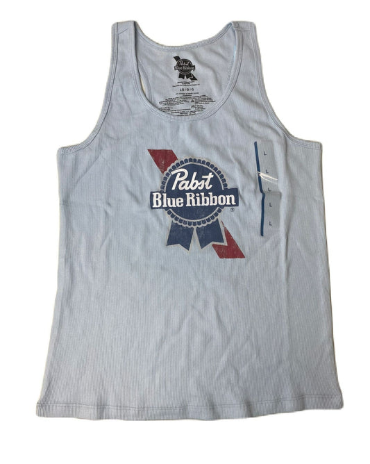 Women's Light Blue Pabst Blue Ribbon Tank Top - L