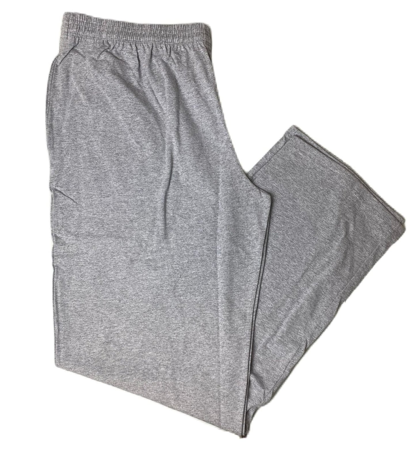 Women's Light Grey Wide Leg Drawstring Joggers - XL