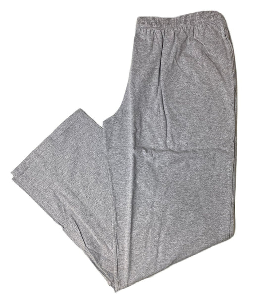 Women's Light Grey Wide Leg Drawstring Joggers - XL