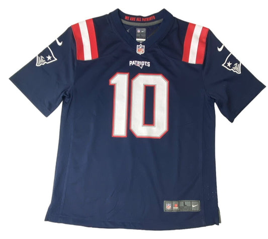 Boys Dark Blue Patriots Jones Jersey - L (14/16)