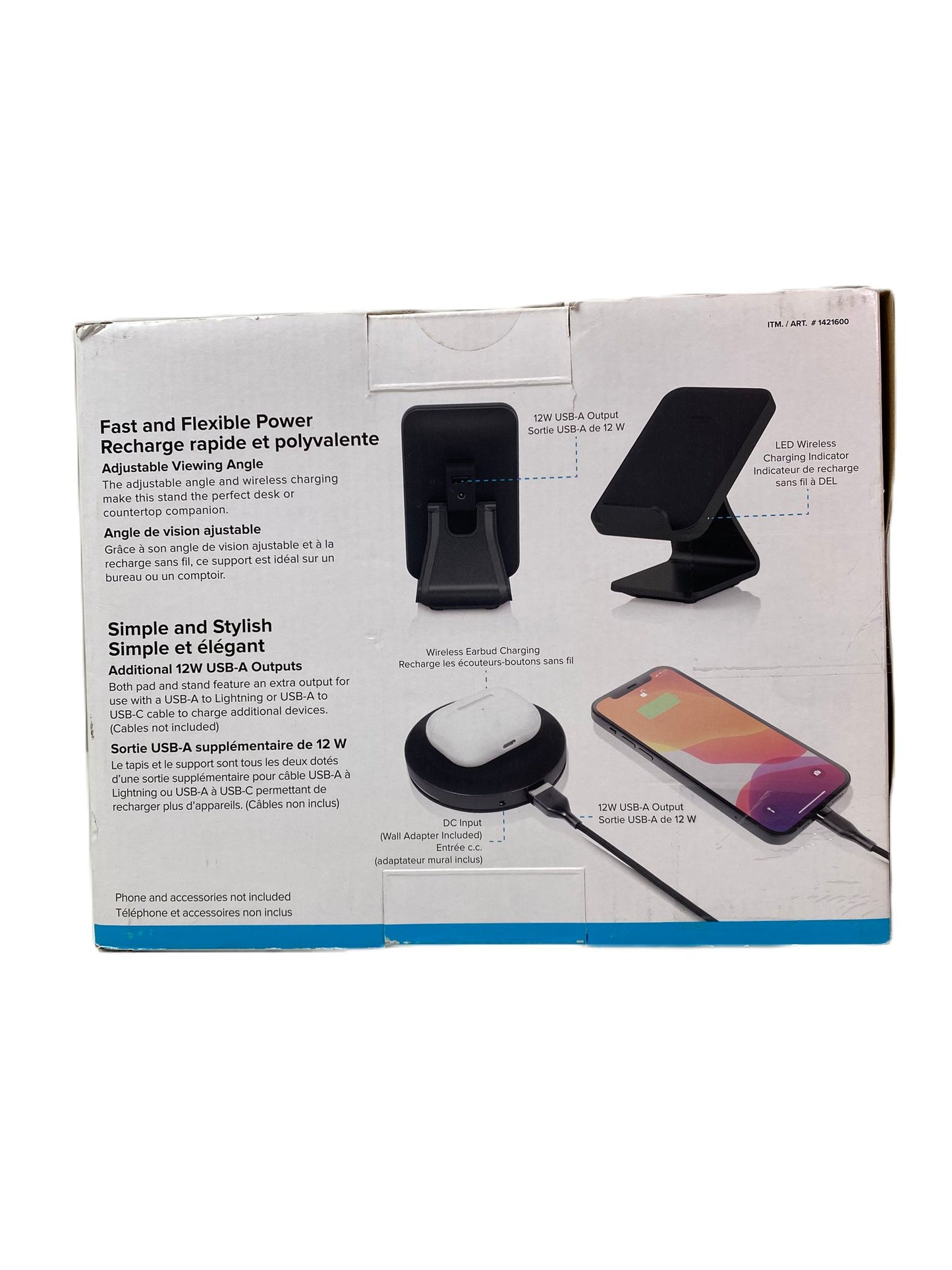 Ubiolabs 15w Wireless Charging Stand & Pad Bundle 2-Pack