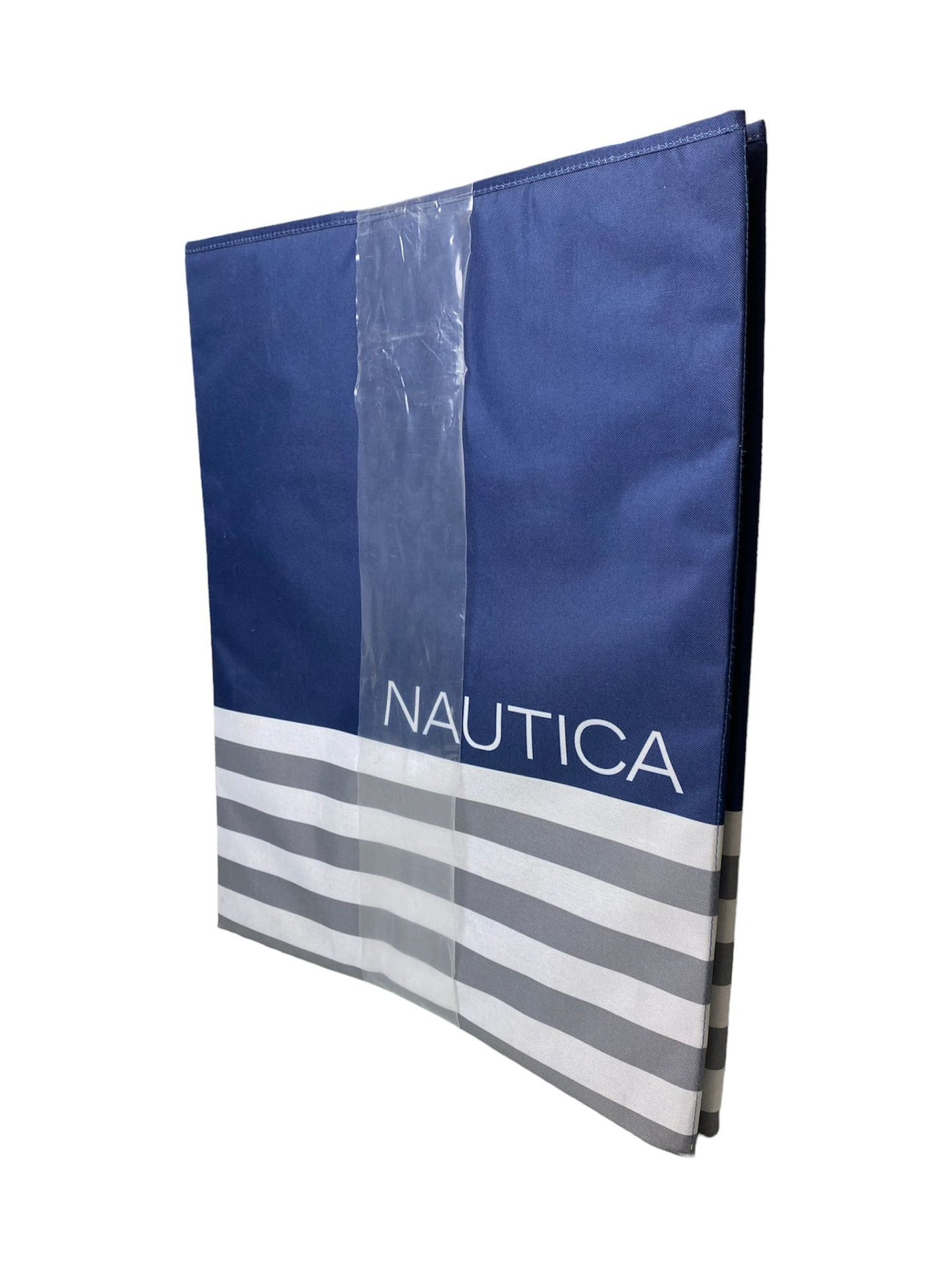 Nautica Blue and Grey Foldable Hamper