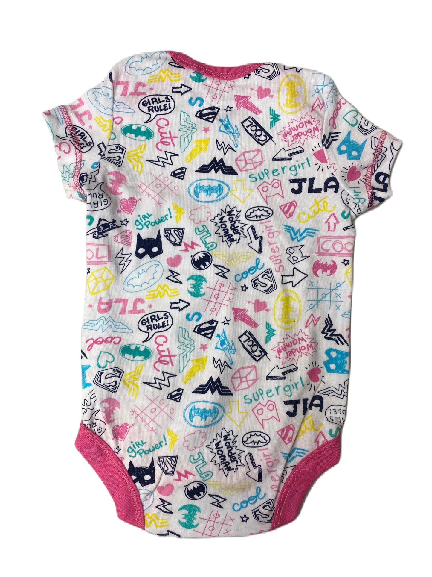 Baby Girls Character Themed Short Sleeve One Piece - 3/6m