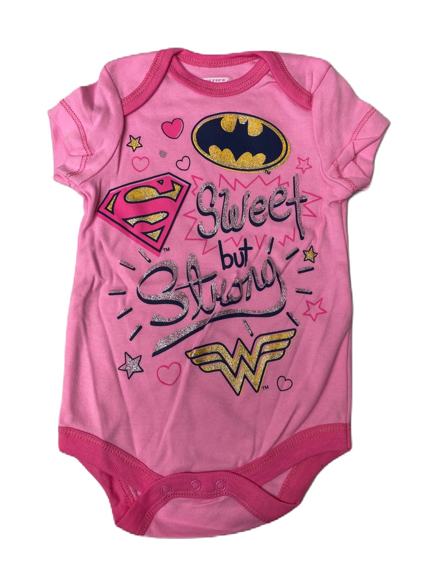 Baby Girls Character Themed Short Sleeve One Piece - 3/6m