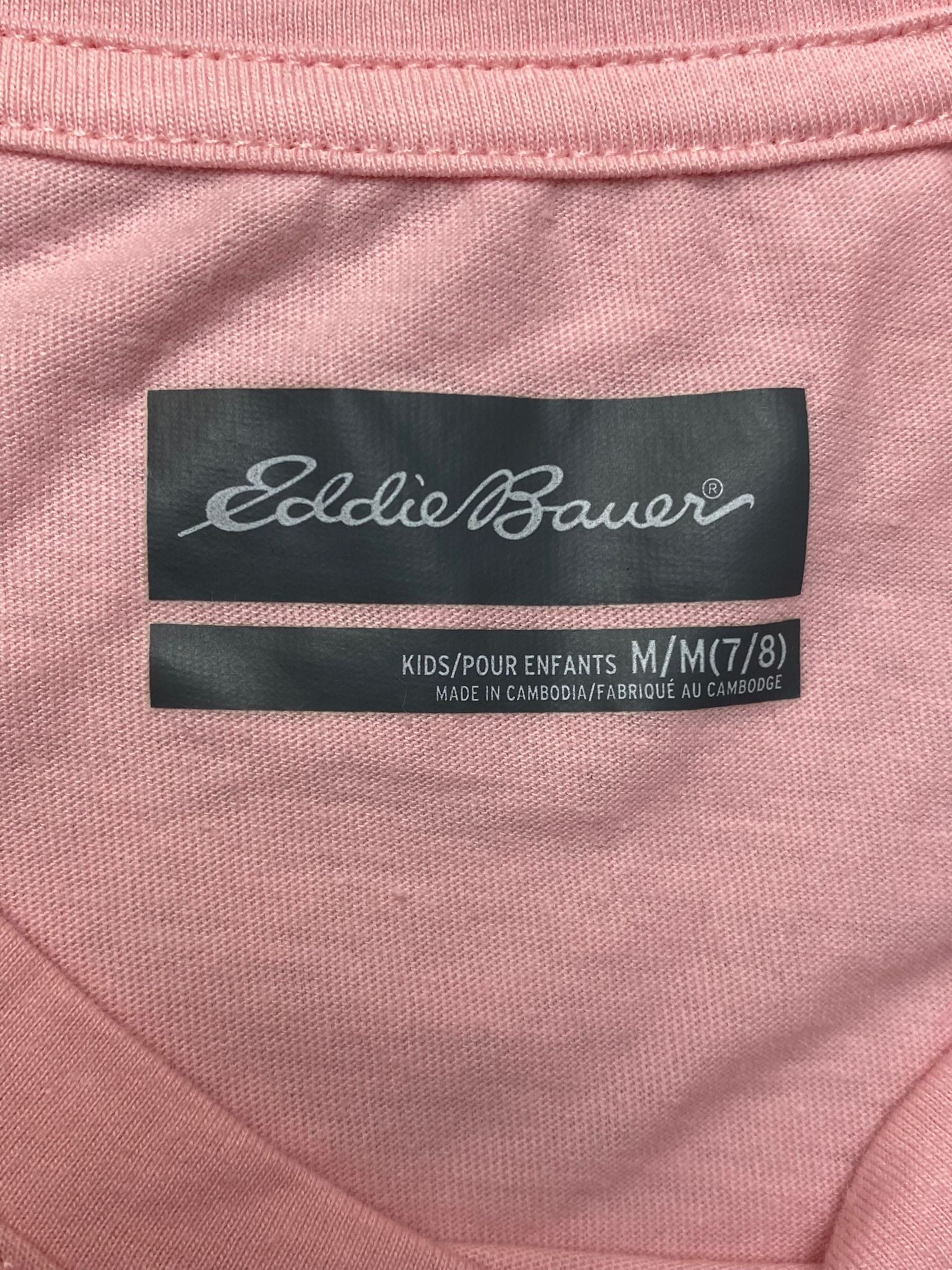 EB Girls Pink Heart T-Shirt - M (7/8)