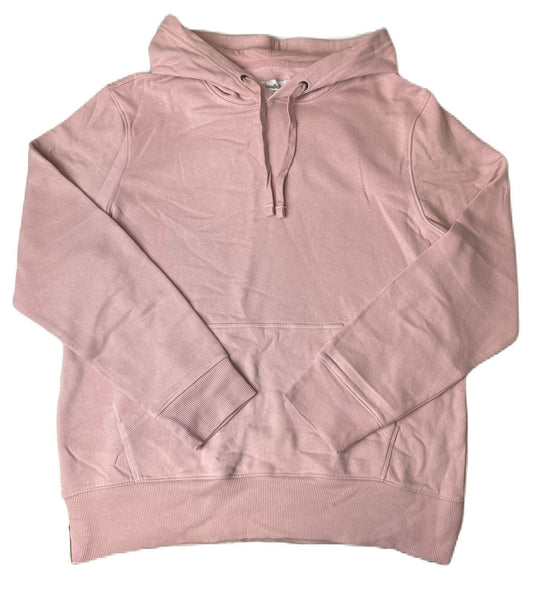 Women's Pink Ultra Soft Fleece Hooded Sweater - L