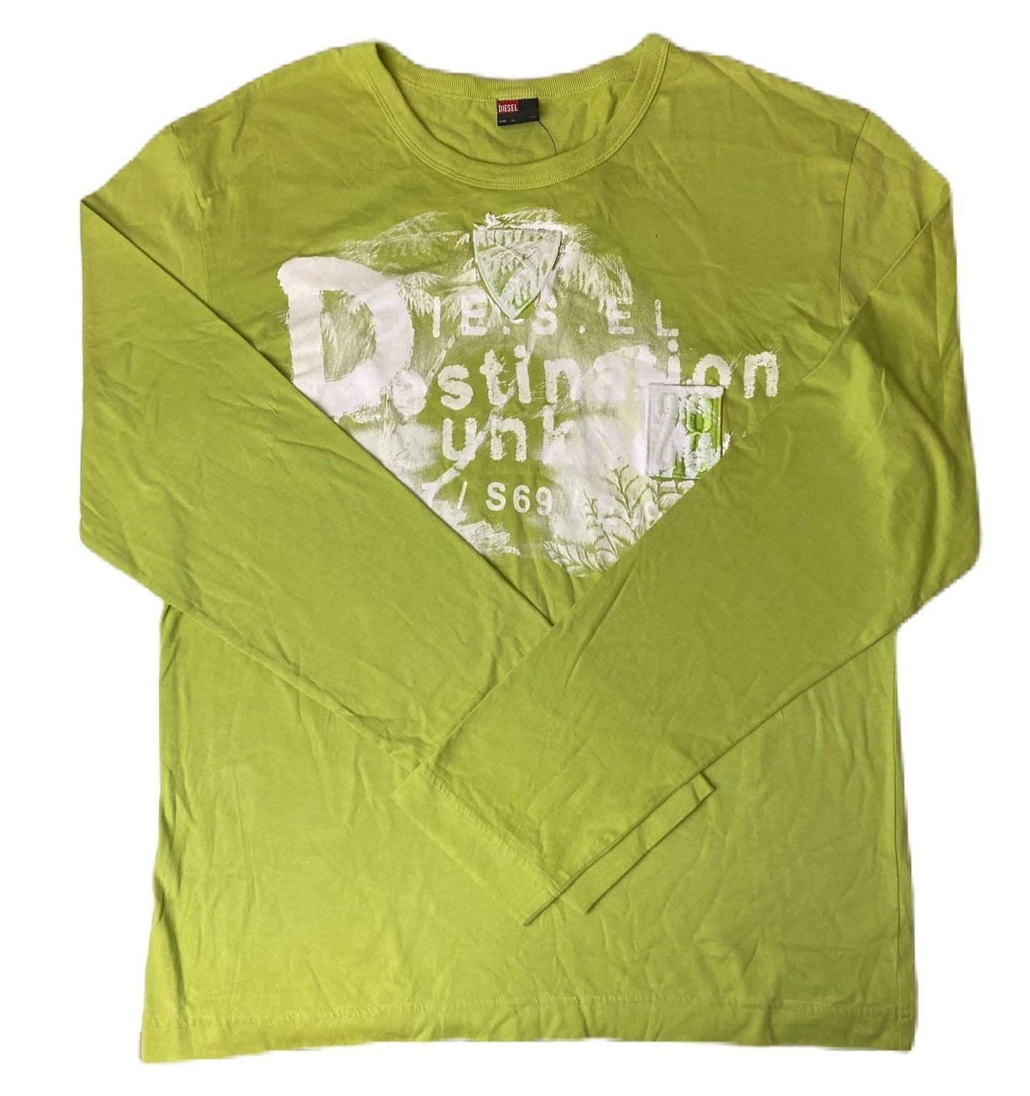 Diesel Men's Green Long Sleeve T-Shirt - XL