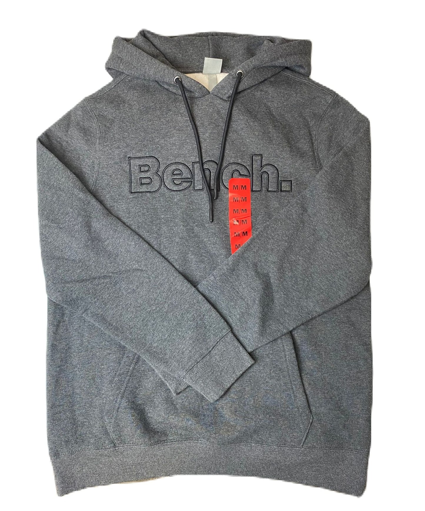 Men's Grey Long Sleeve Hooded Sweater - M