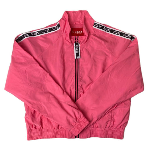 Women's Pink Full Zip Windbreaker Jacket - M