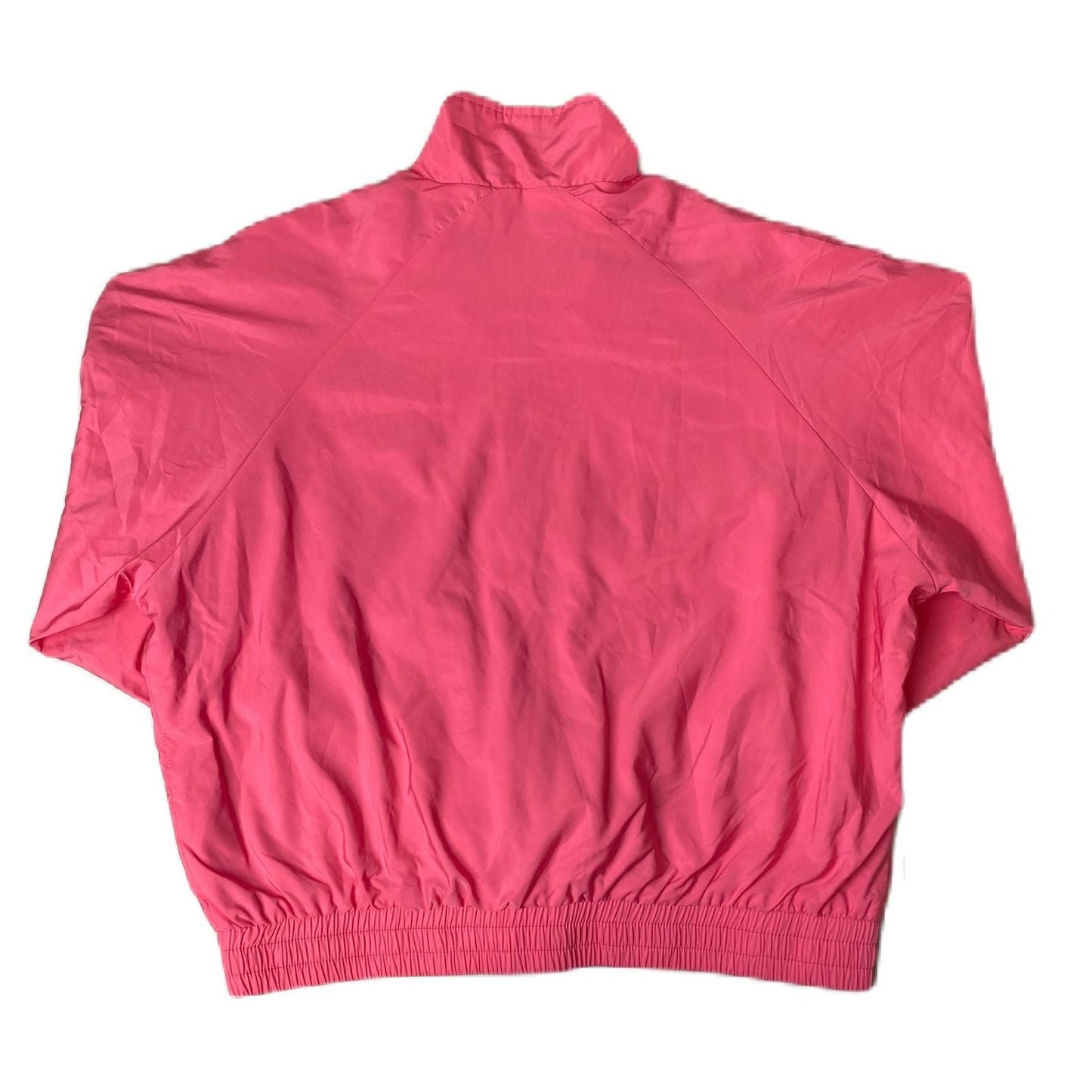 Women's Pink Full Zip Windbreaker Jacket - M