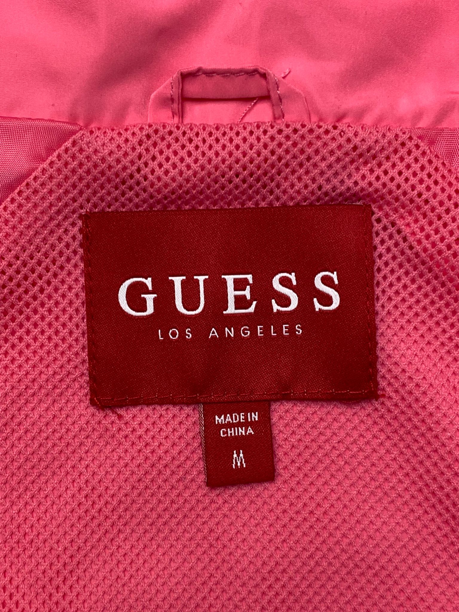 Women's Pink Full Zip Windbreaker Jacket - M