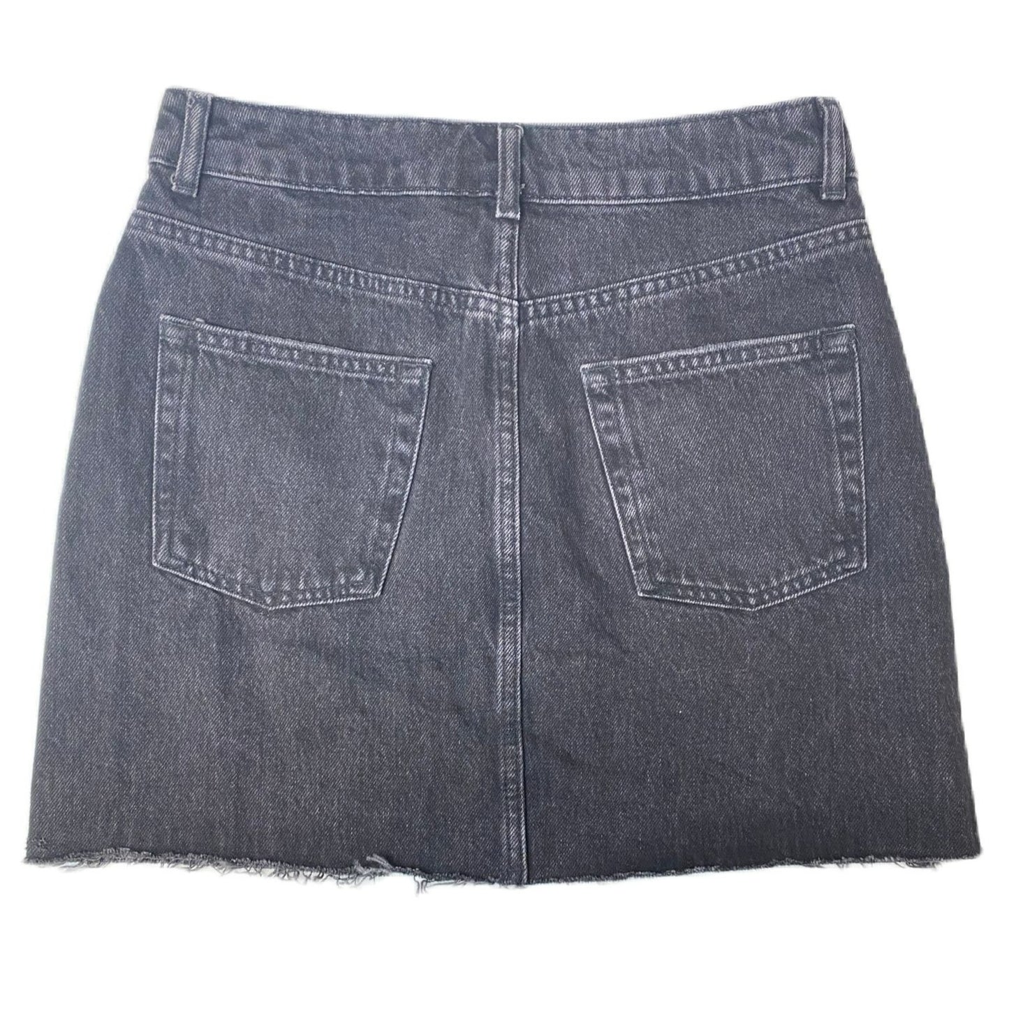 Top Shop Moto Women's Black Denim Skirt - 6