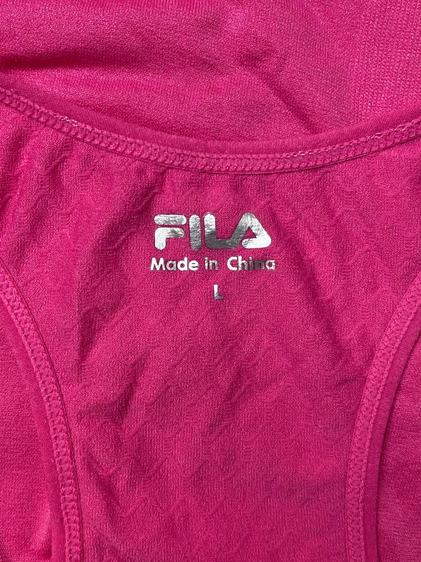 Fila Women's Pink Sleeveless Top - L