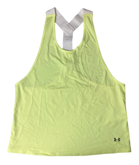 UA Women's Neon Green Athletic Sleeveless Shirt - S