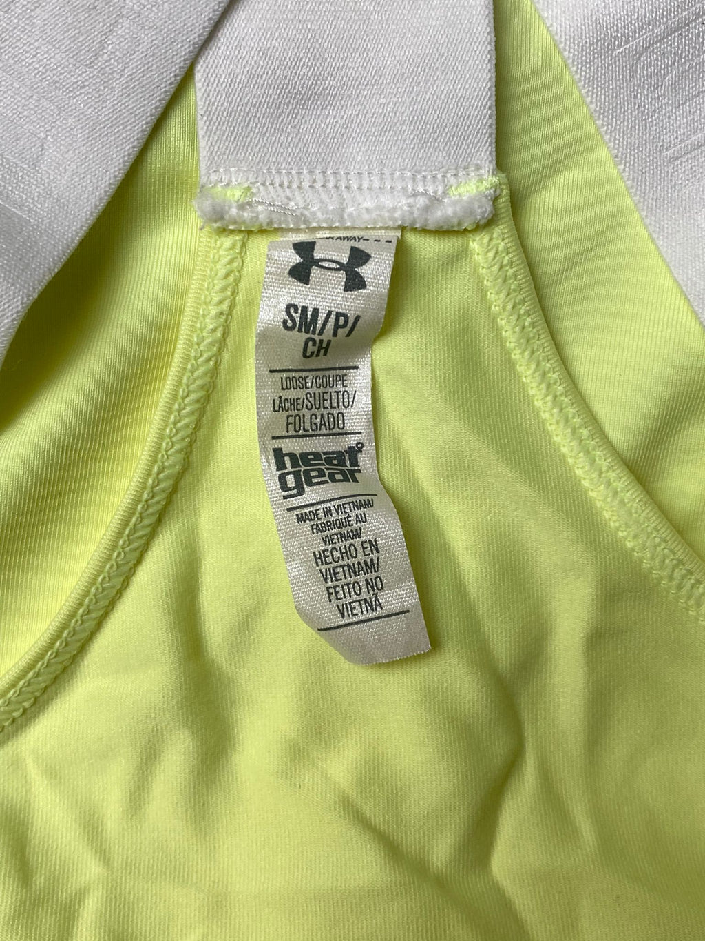 Women's Neon Green Sleeveless Athletic Shirt – Size Small