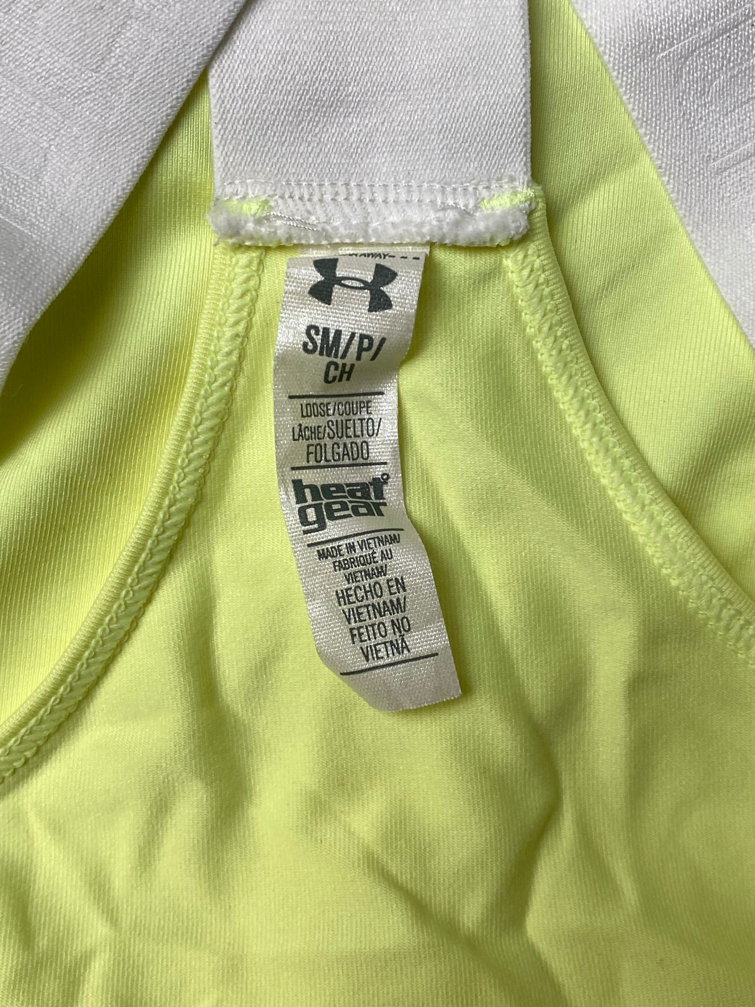 Women's Neon Green Sleeveless Athletic Shirt – Size Small