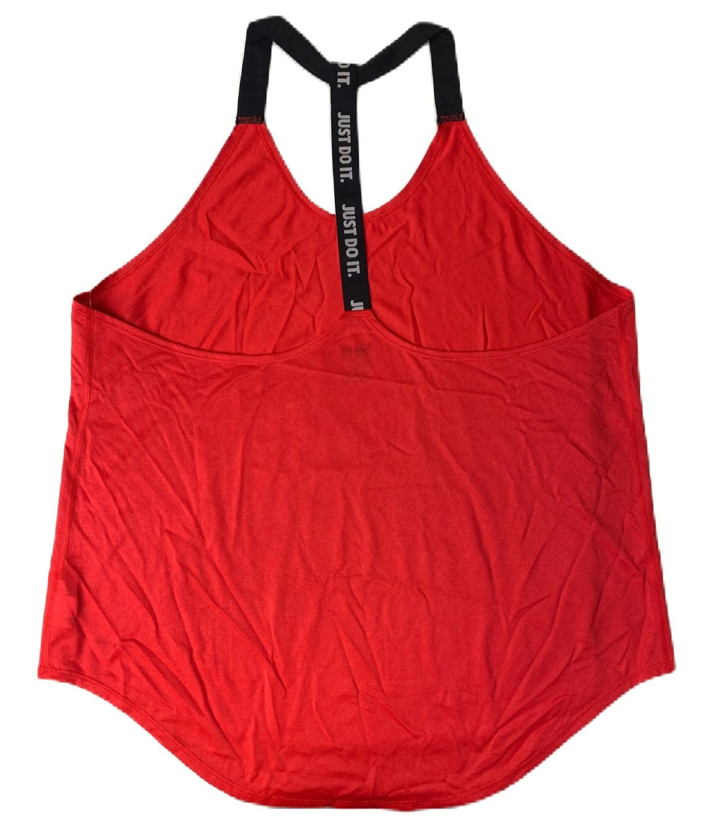 Women's Red Loose Fit Athletic Sleeveless Shirt - XL