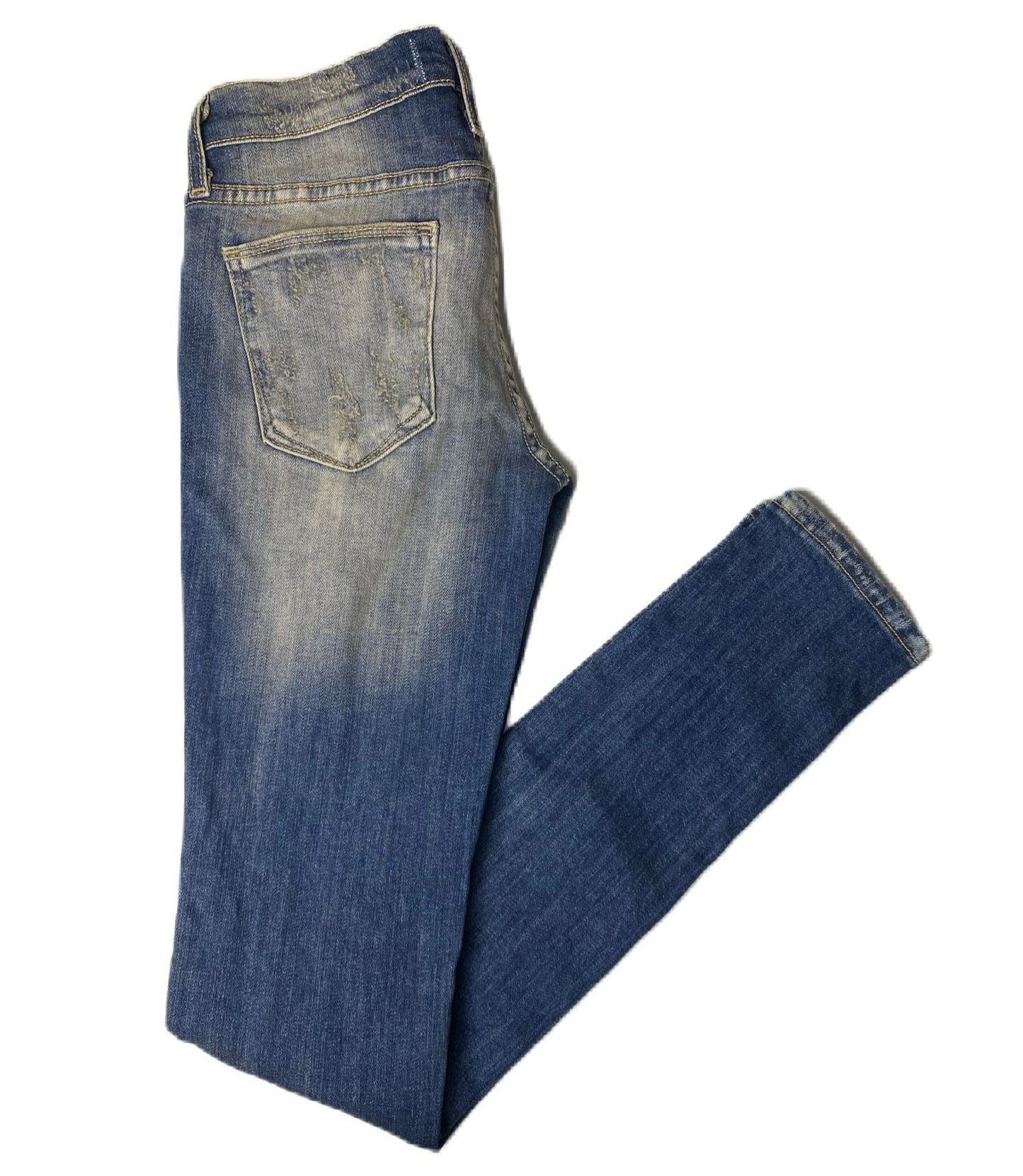 Gilded Intent Women's Blue Distressed Jeans - 25R