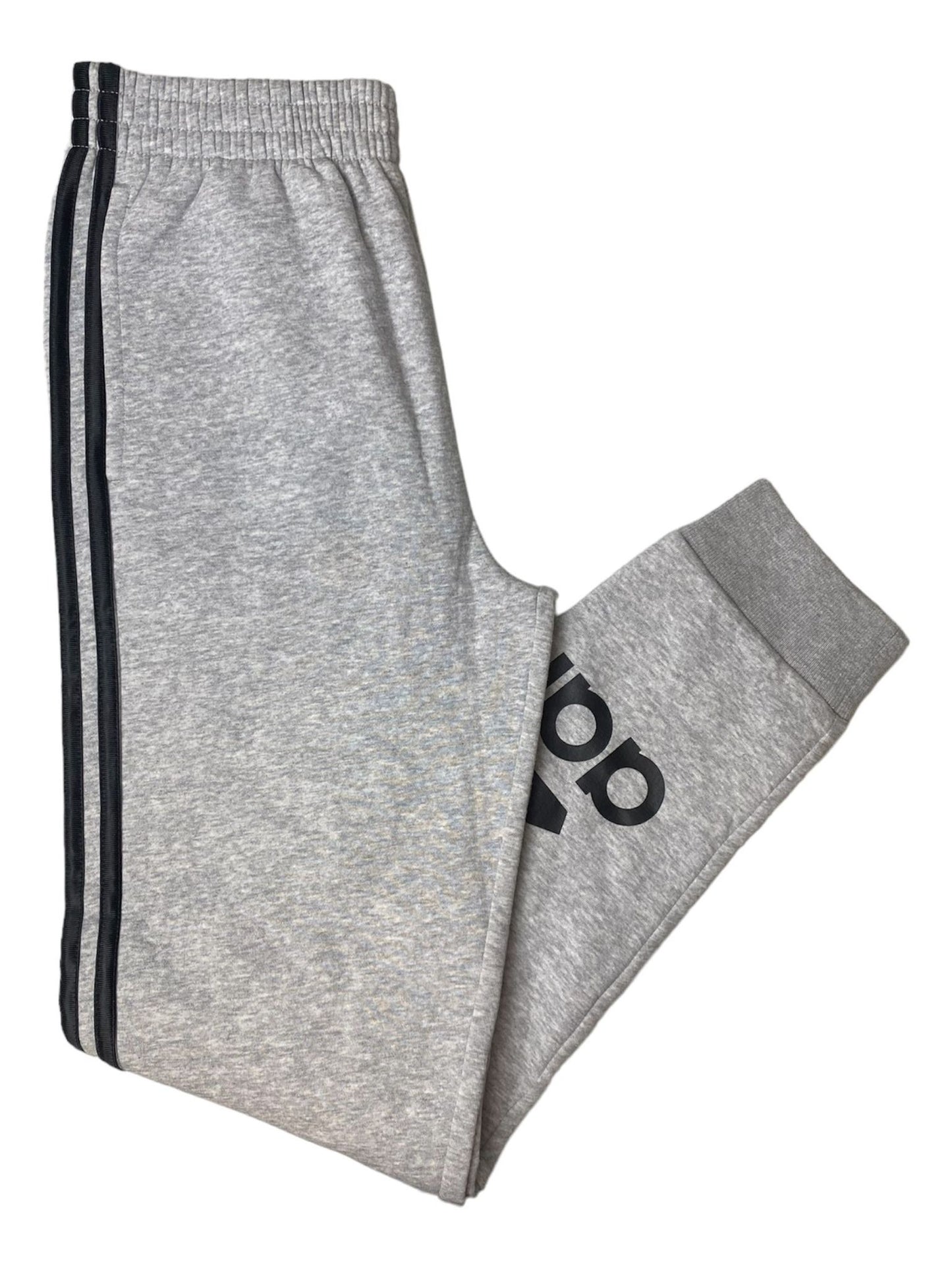 Kids Grey and Black Stripped Joggers  - L (14/16)