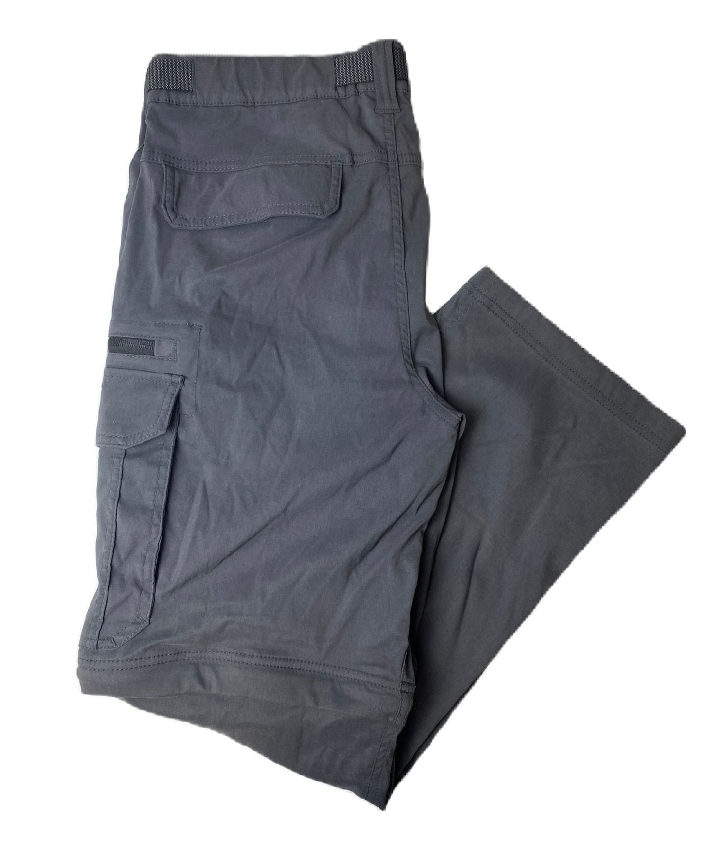 BC Men's Grey Detachable Lower Leg Pants - 36x30