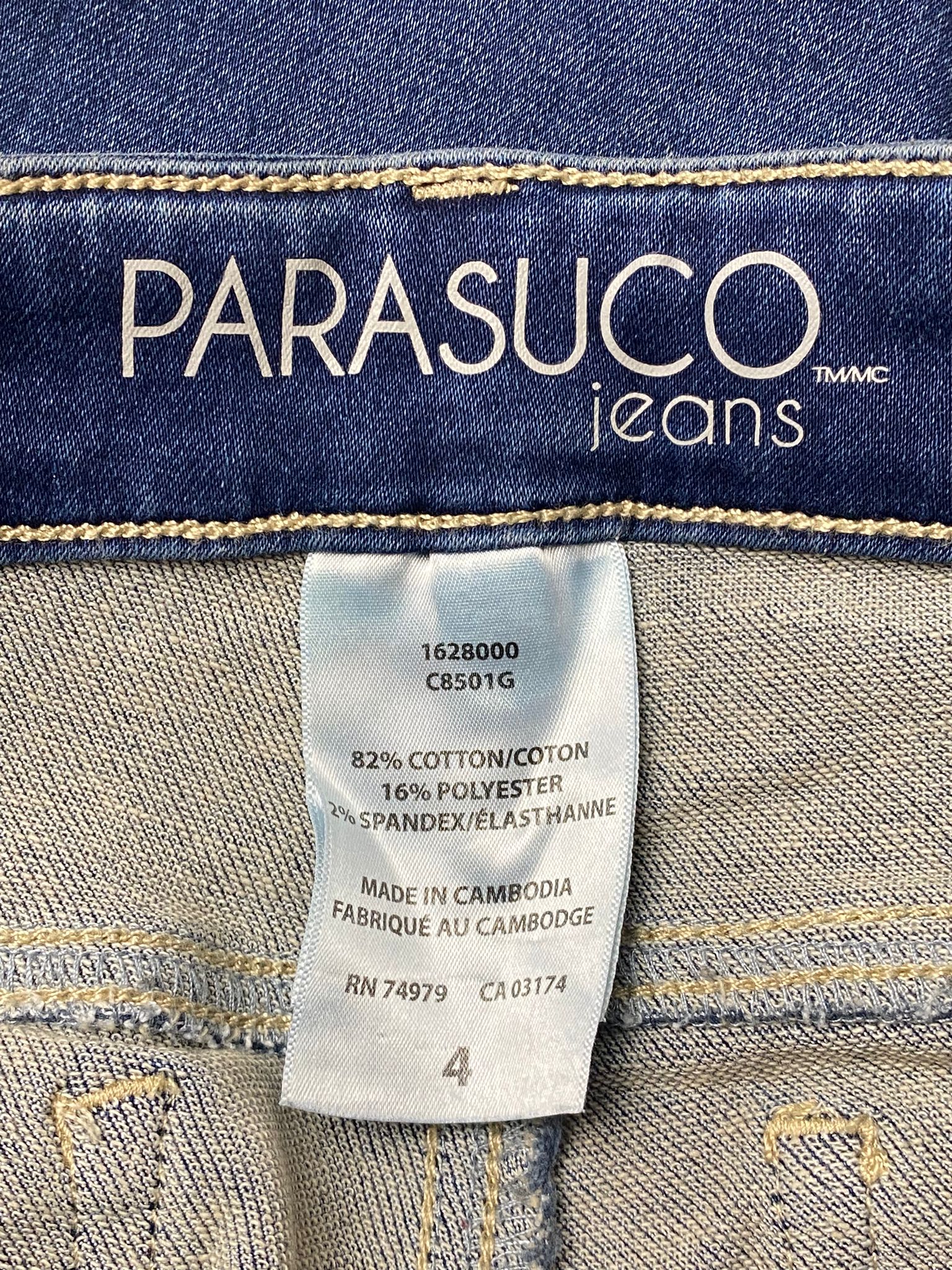 Women’s Blue Cuffed Mid-Rise Jean Shorts - Size 4