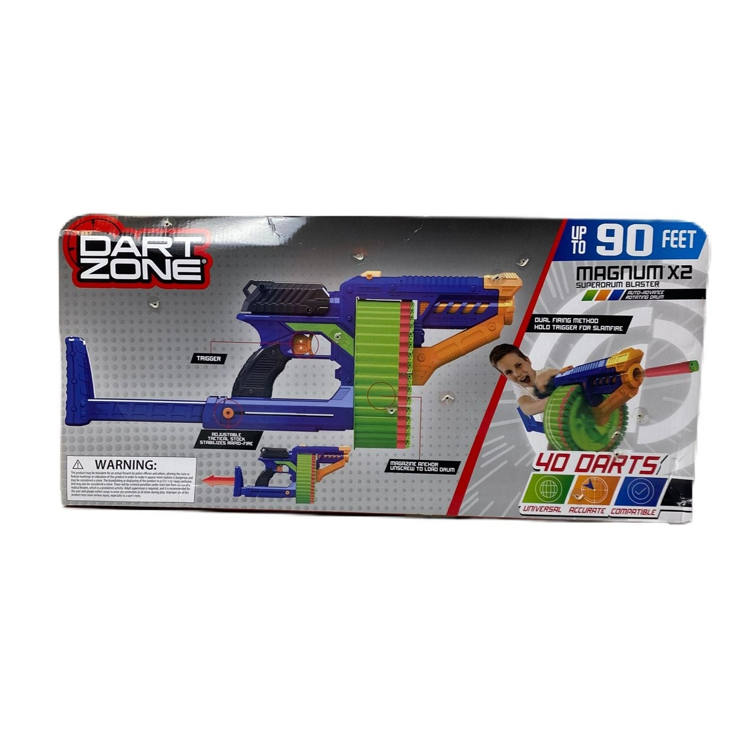 Dart Zone Magnum X2 Superdrum Dart Blaster