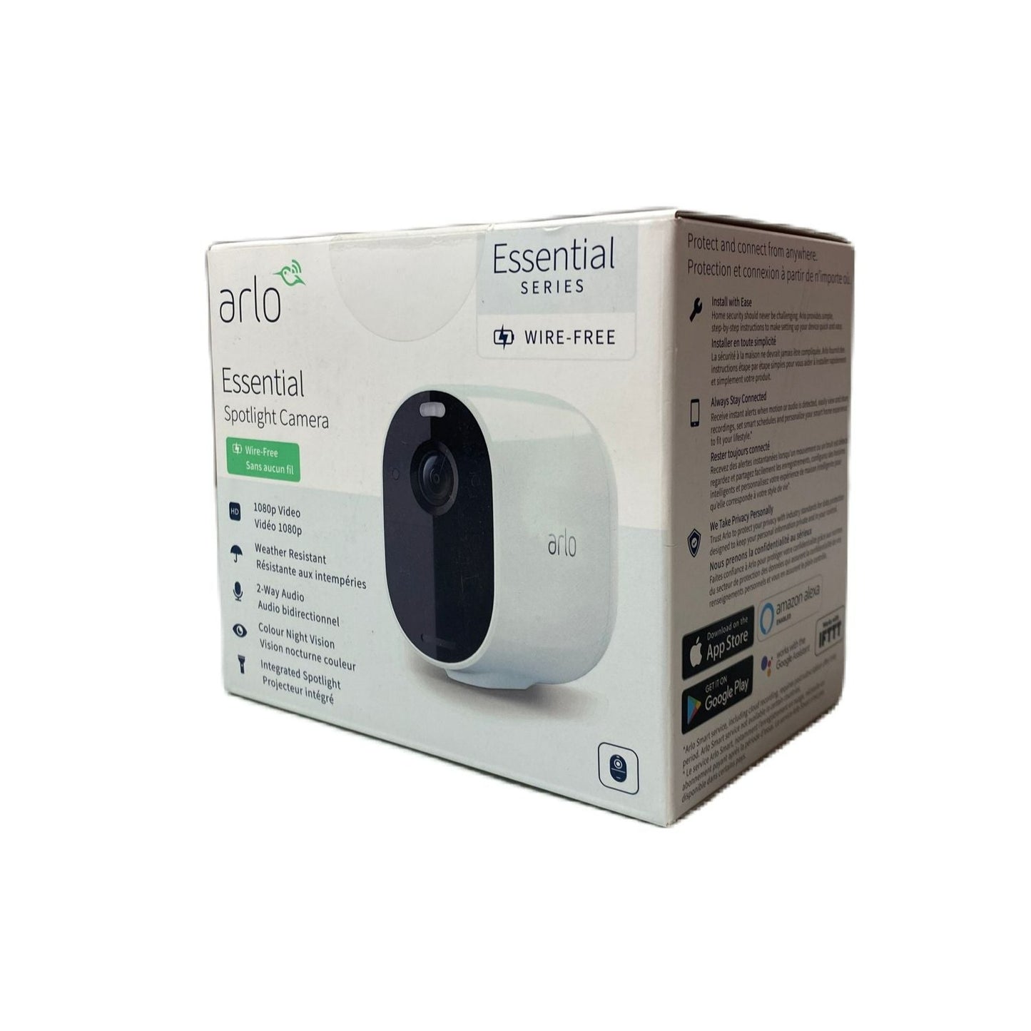 Arlo Essential Black Spotlight Wire-Free Security Camera