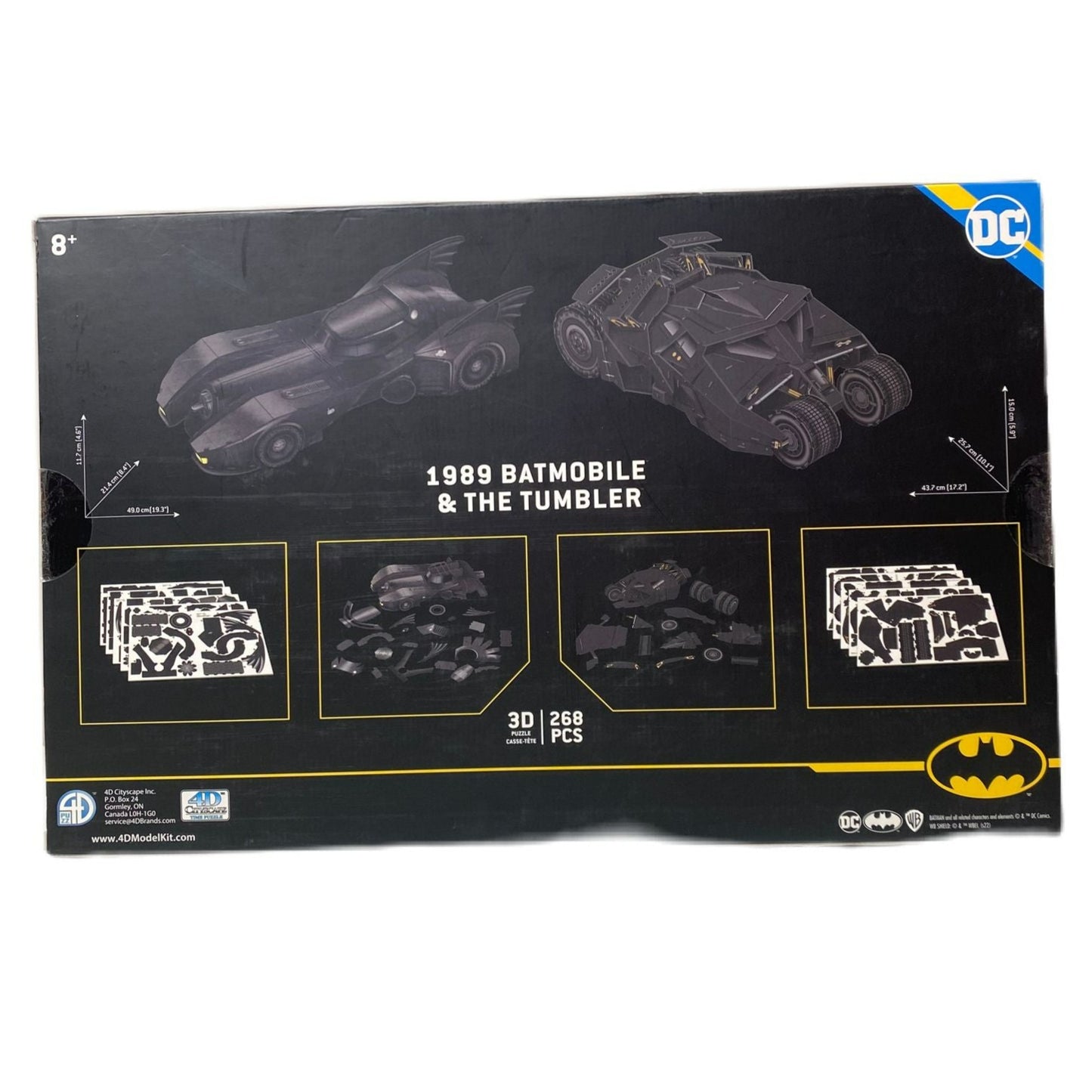 1989 DC Comics Batmobile & The Tumbler 3D Puzzle