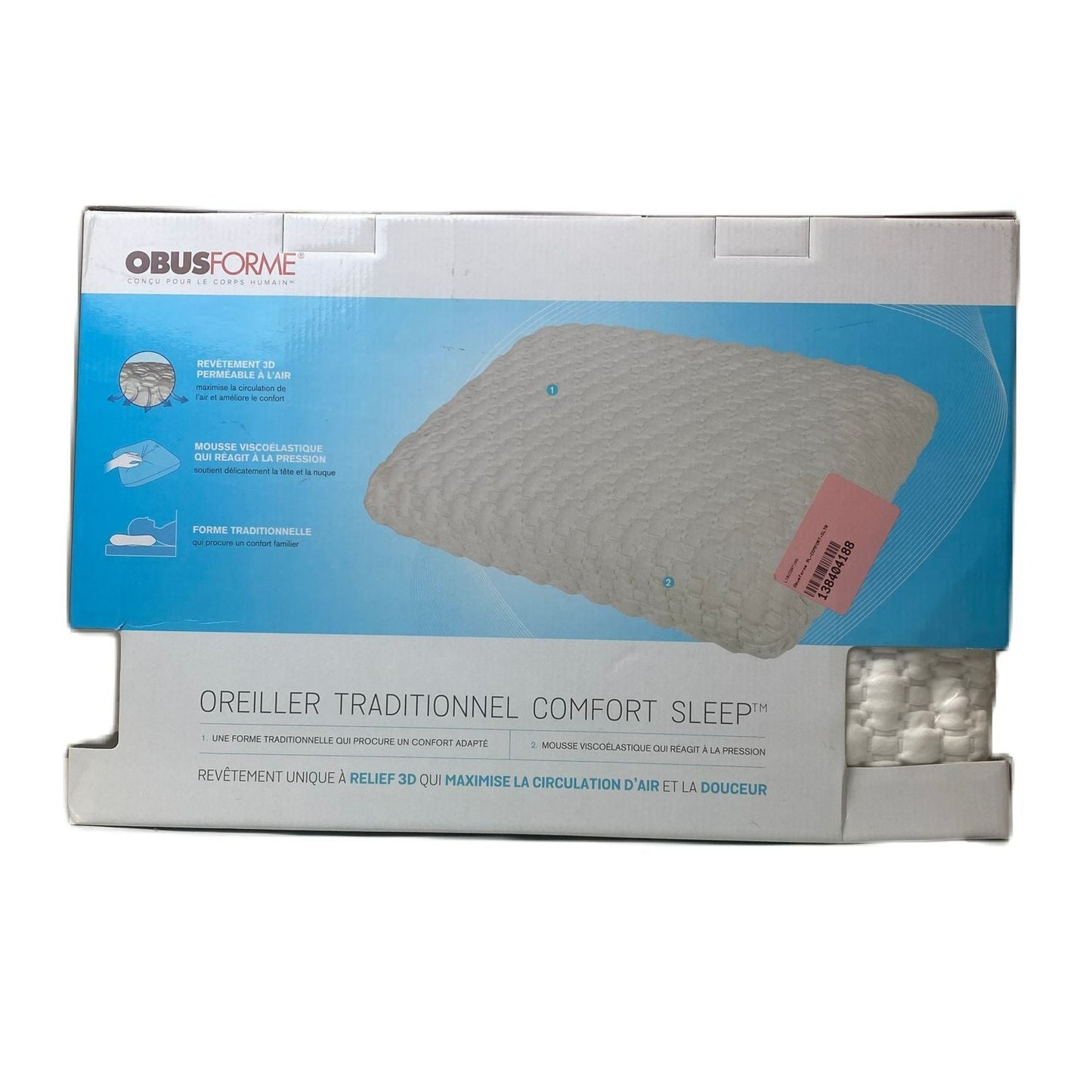 ObusForme Comfort Sleep Traditional Pillow